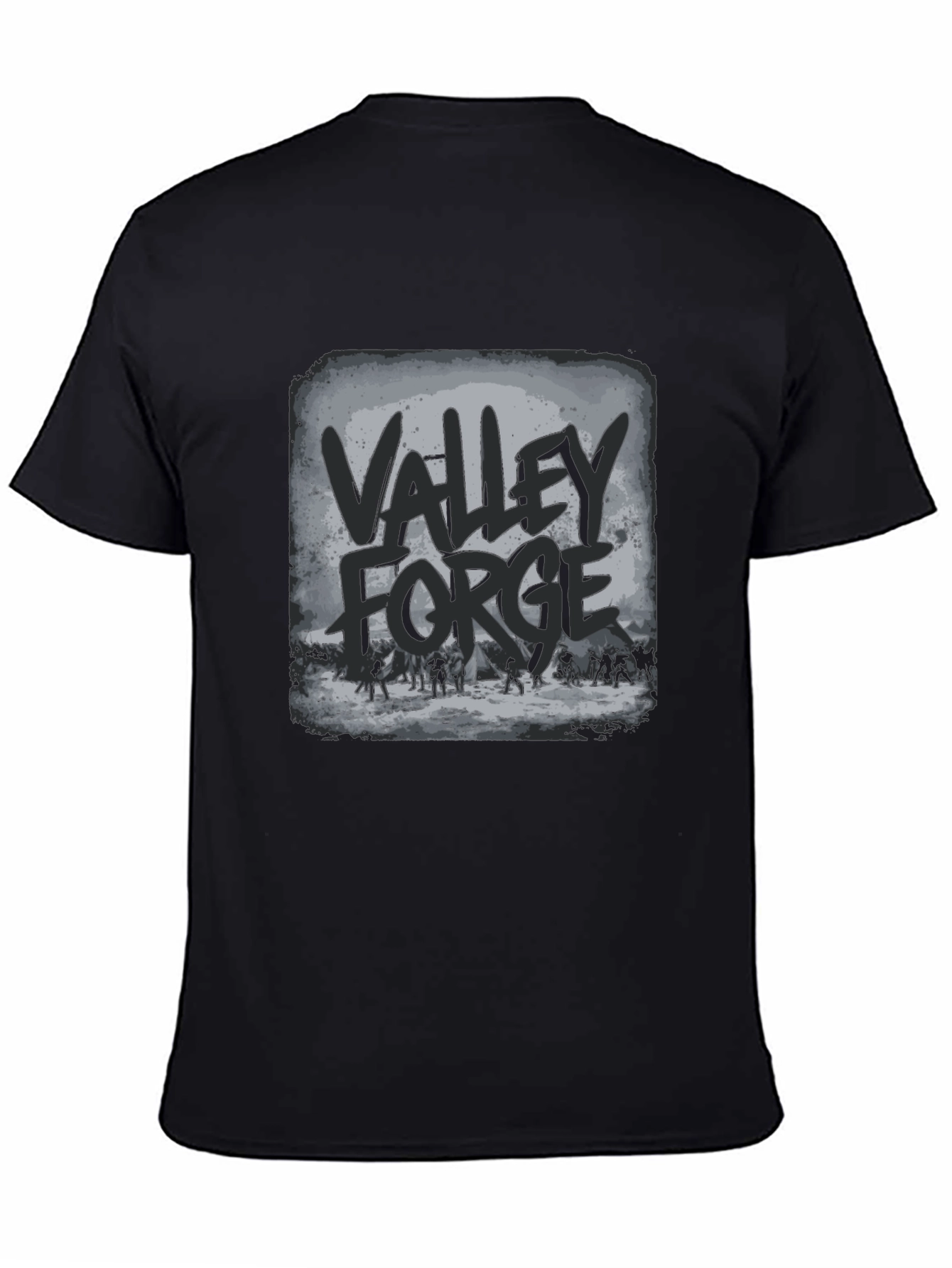 Valley Forge T-Shirt - Black Graphic Tee