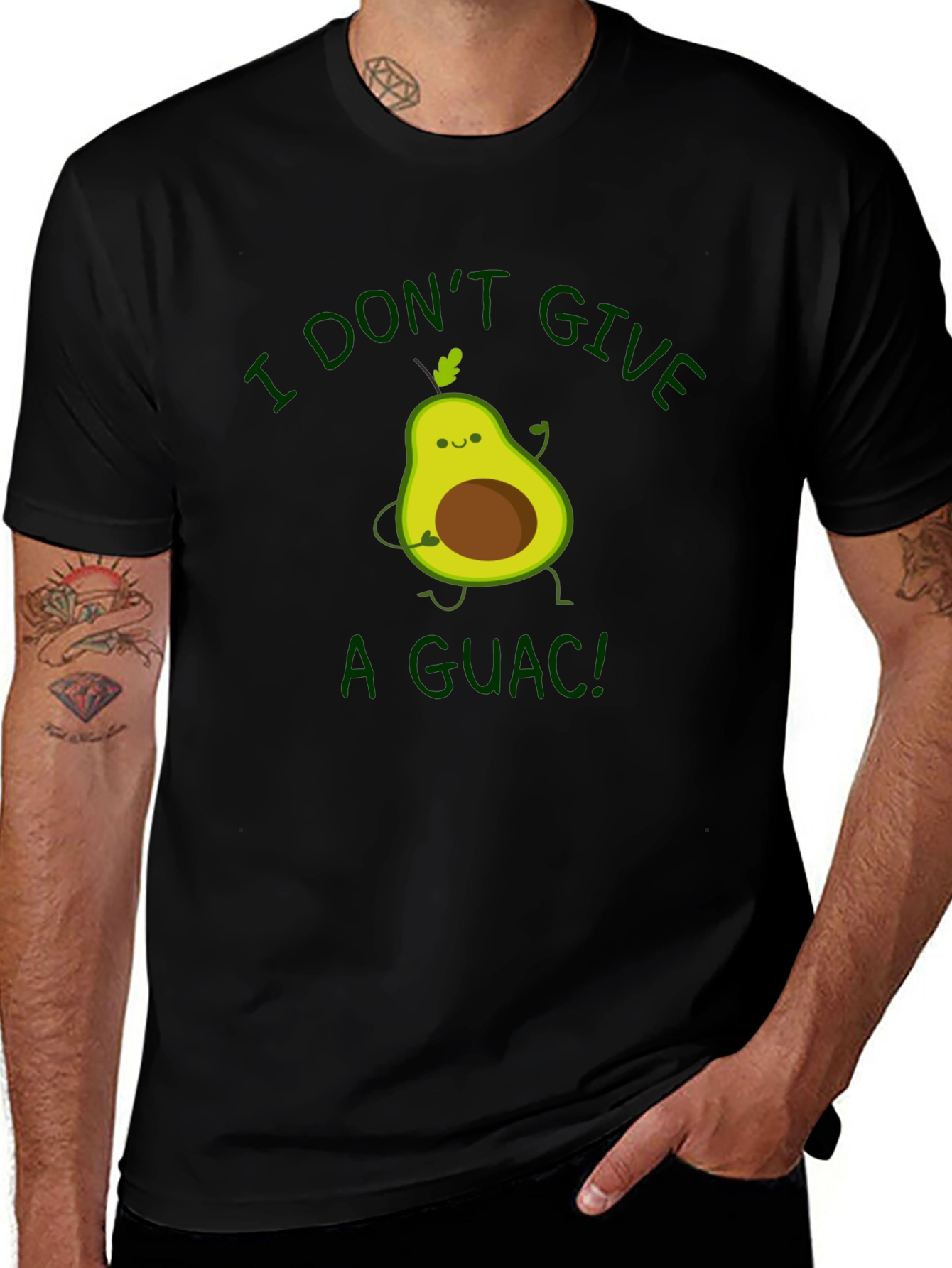 I Dont Give a Guac! Avocado Graphic T-Shirt