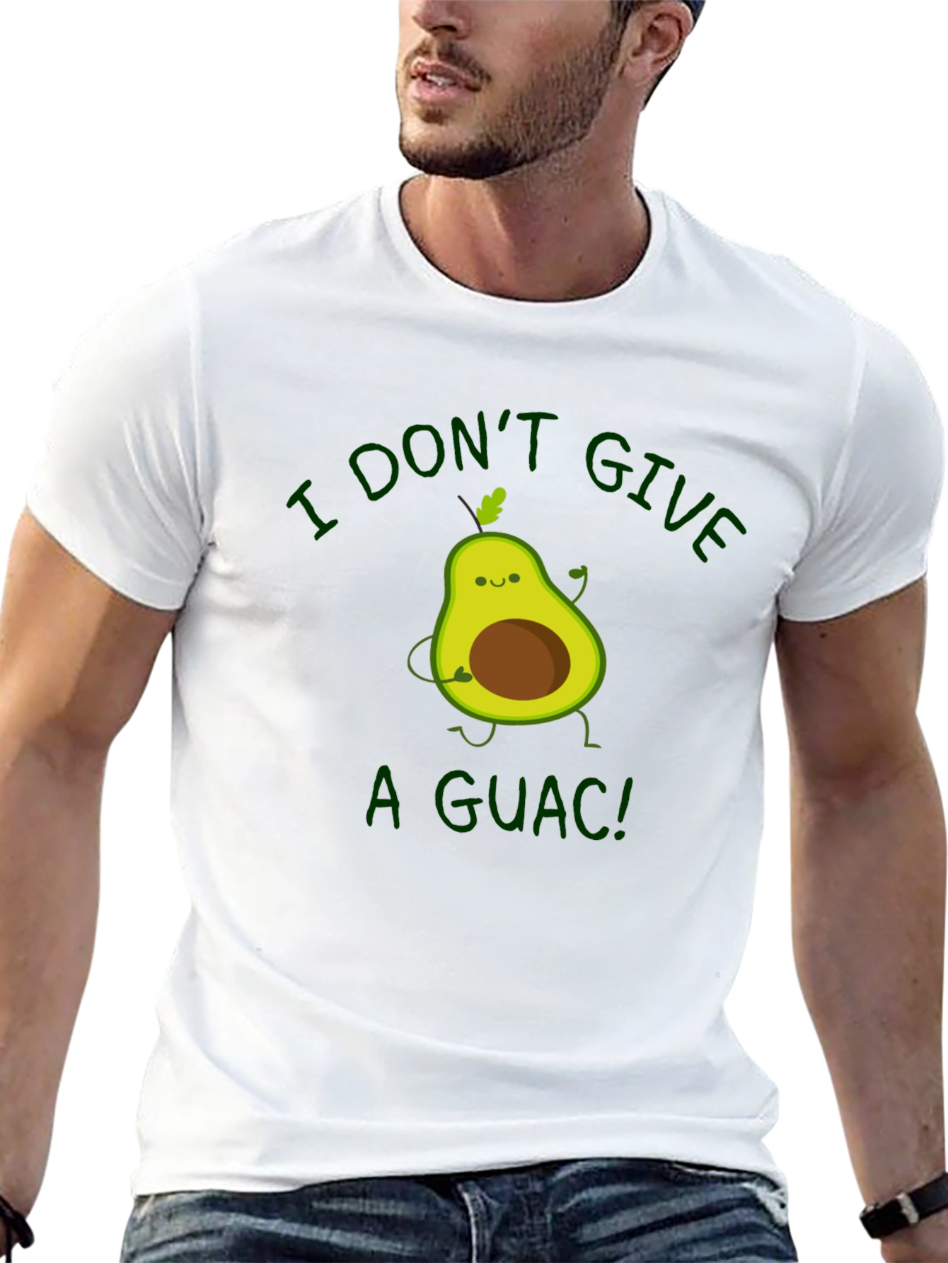 I Dont Give a Guac! Avocado Graphic T-Shirt