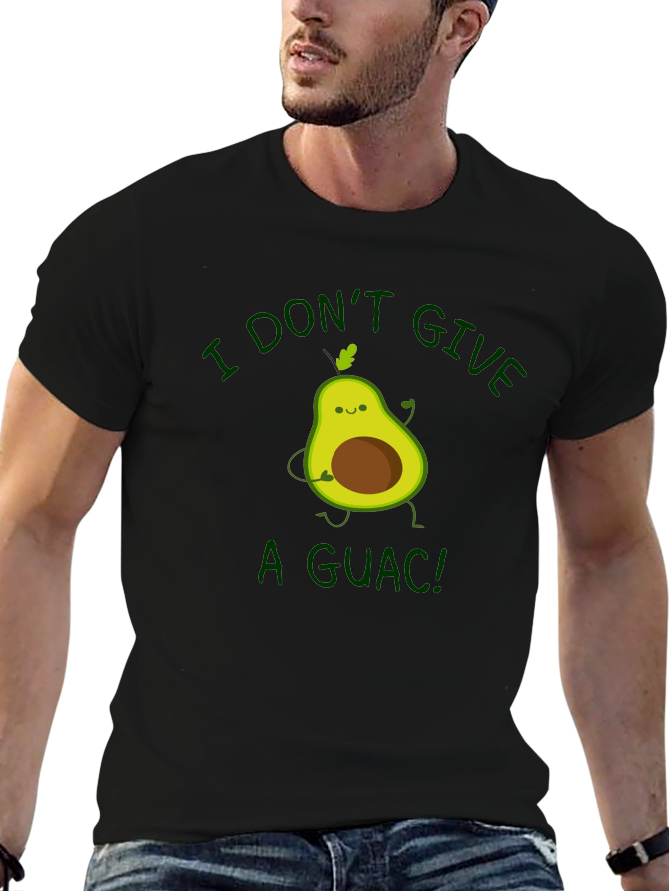 I Dont Give a Guac! Avocado Graphic T-Shirt