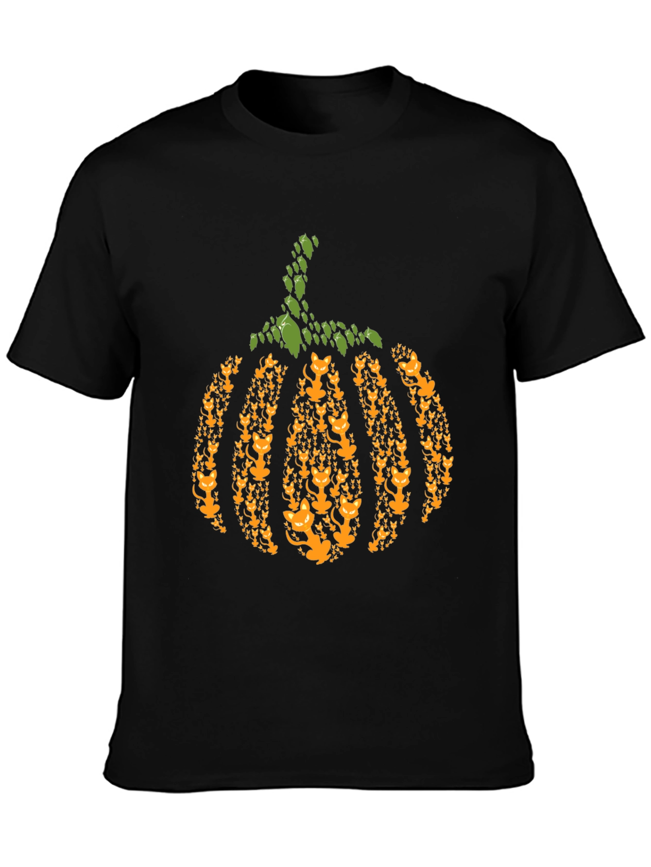 Cat Pumpkin Halloween T-Shirt