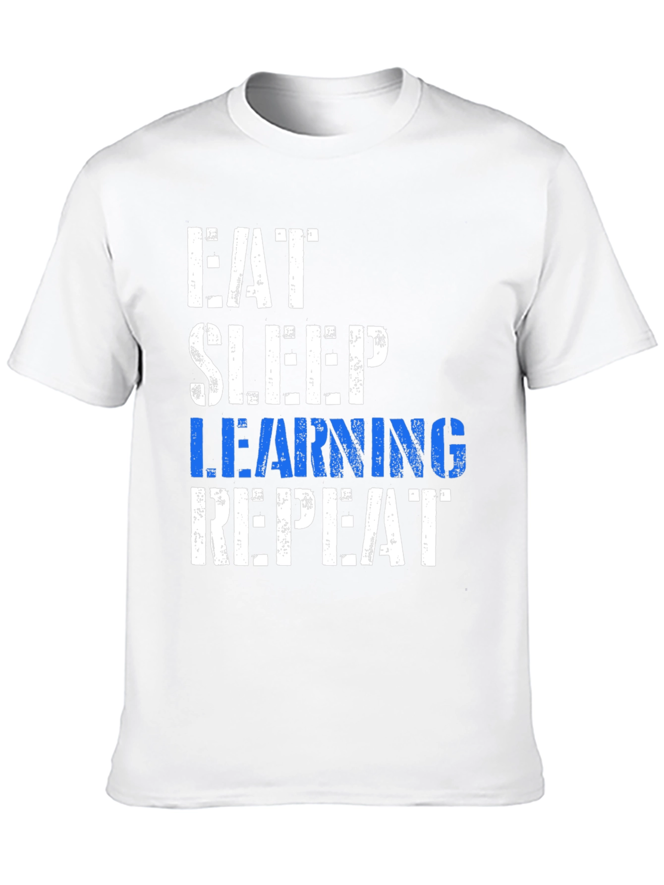 Eat Sleep Learning Repeat Black T-Shirt