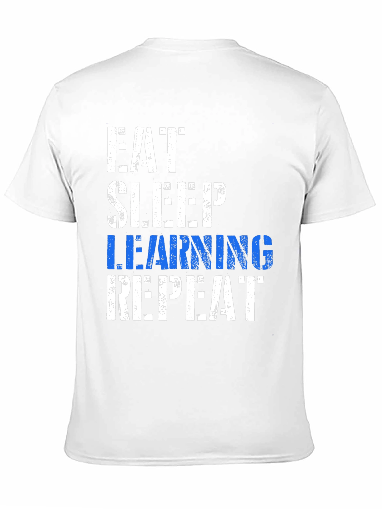 Eat Sleep Learning Repeat Black T-Shirt