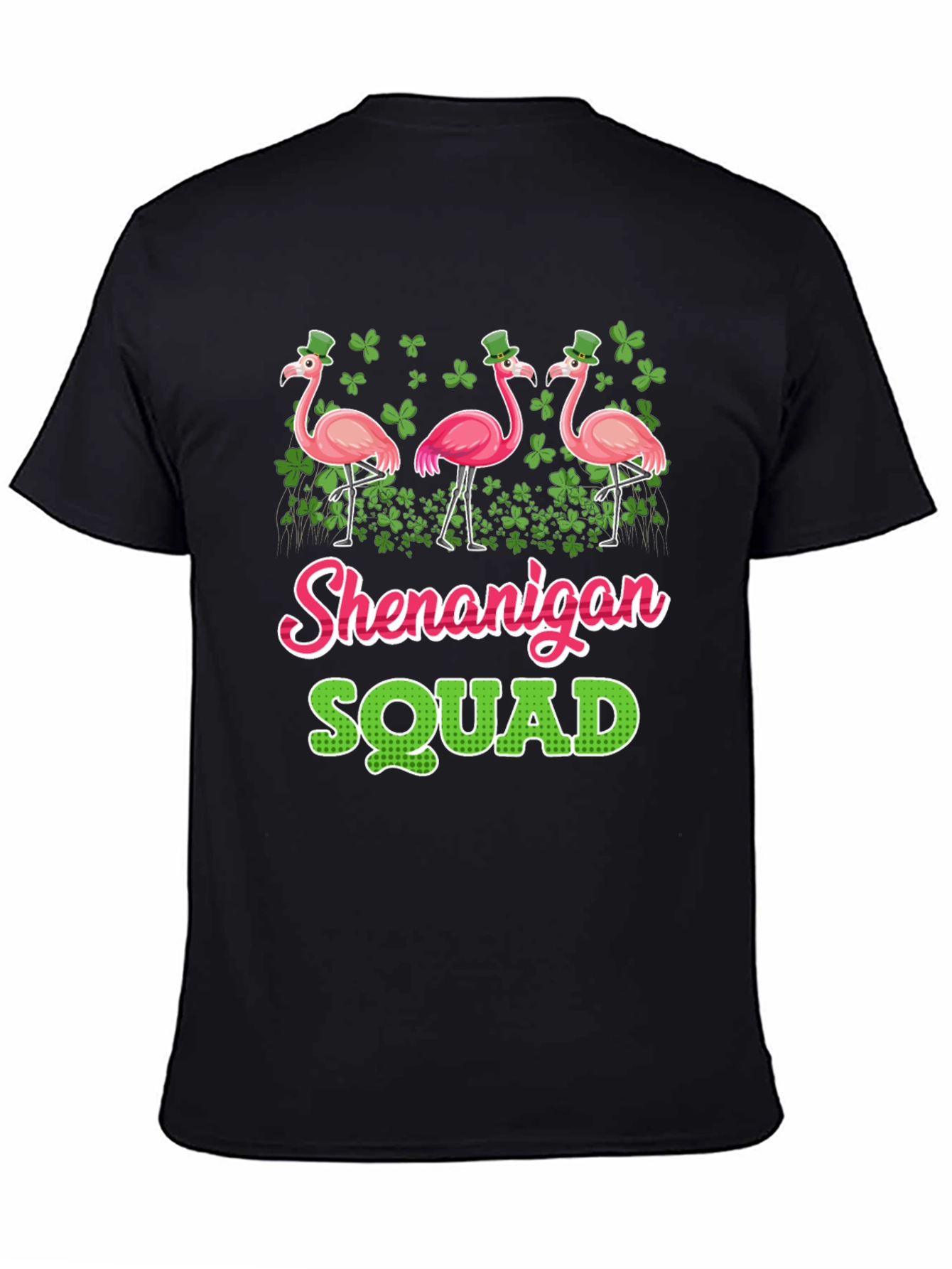 St. Patricks Day Shenanigan Squad Flamingo T-Shirt