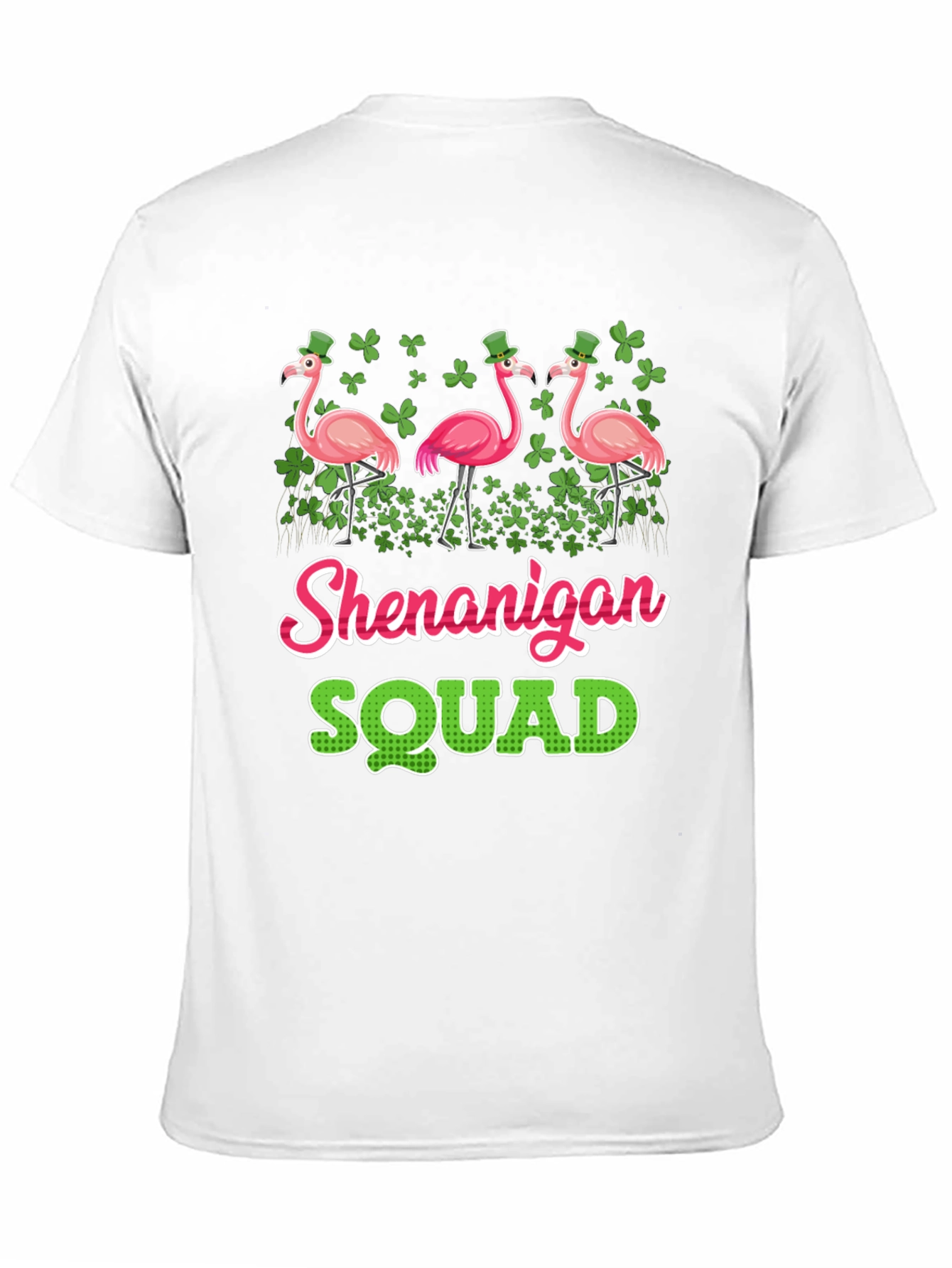 St. Patricks Day Shenanigan Squad Flamingo T-Shirt