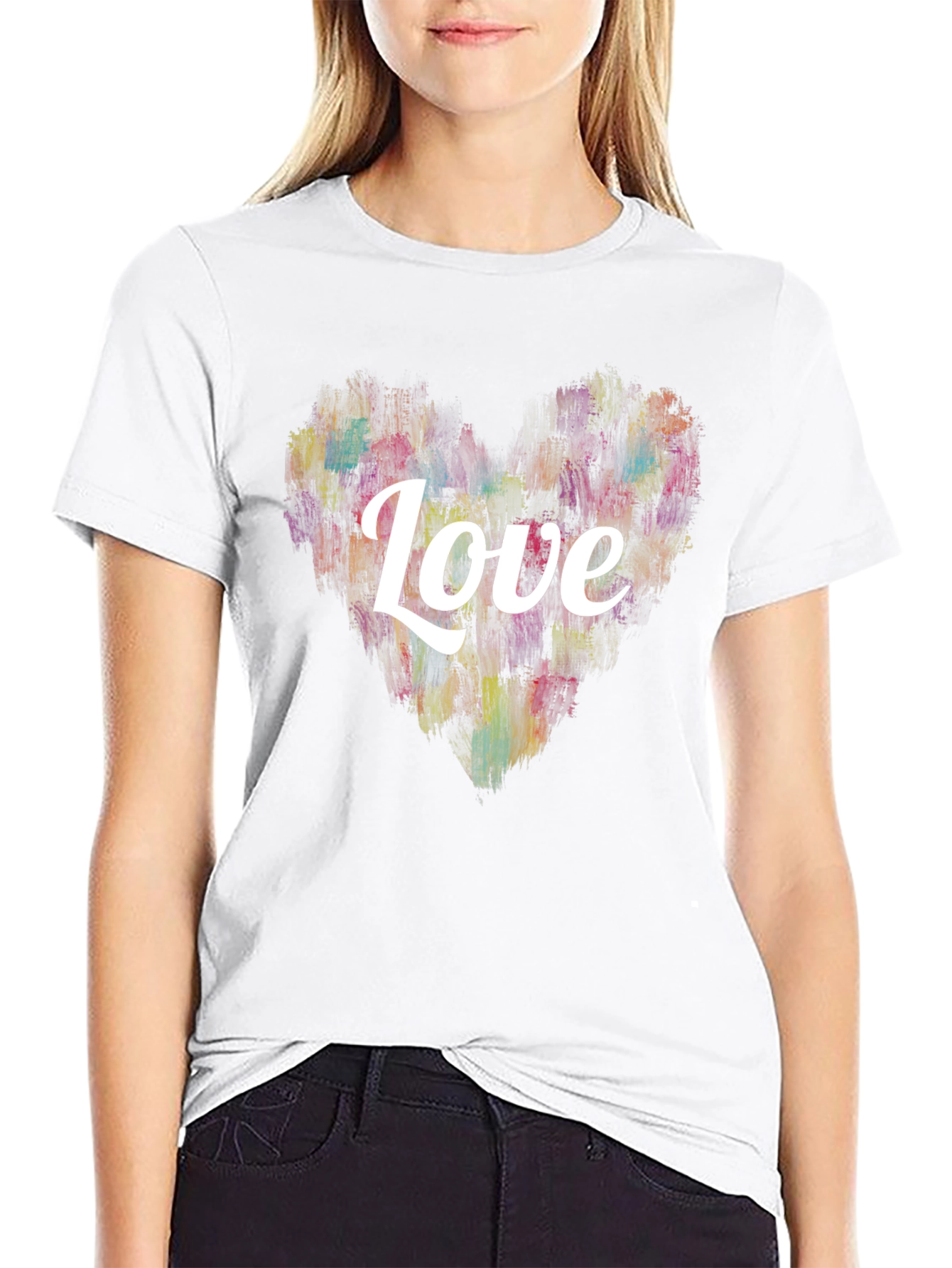 Love Heart Graphic T-Shirt - Soft Cotton Blend