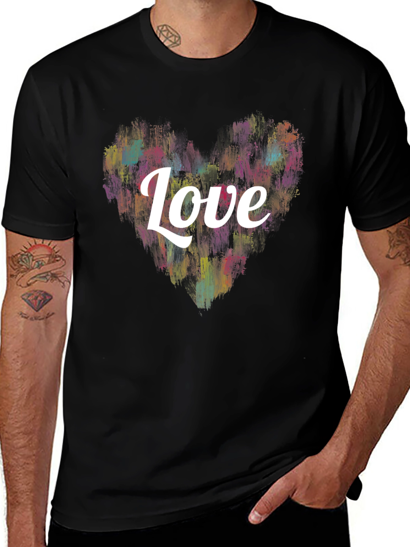 Love Heart Graphic T-Shirt - Soft Cotton Blend