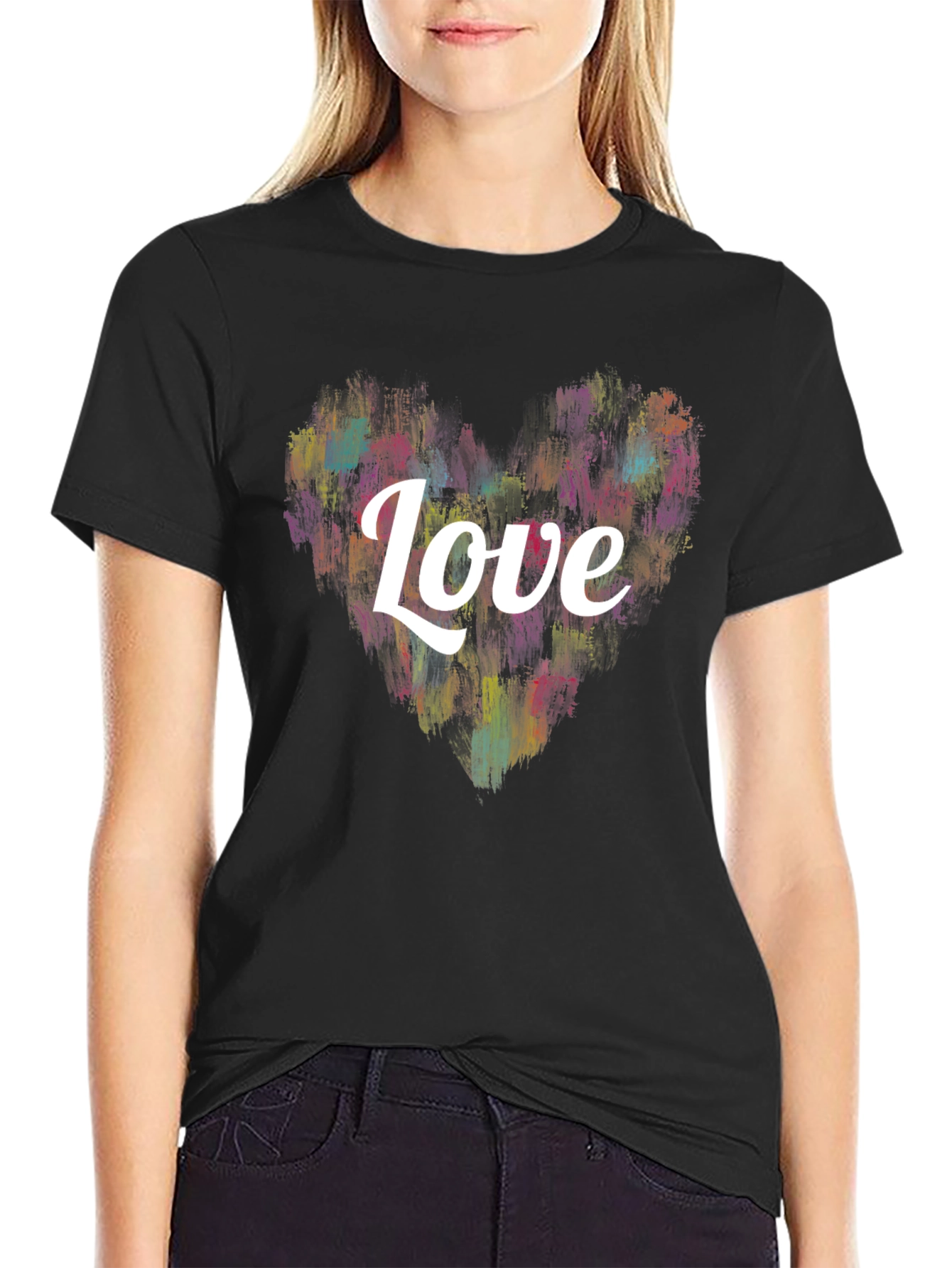 Love Heart Graphic T-Shirt - Soft Cotton Blend