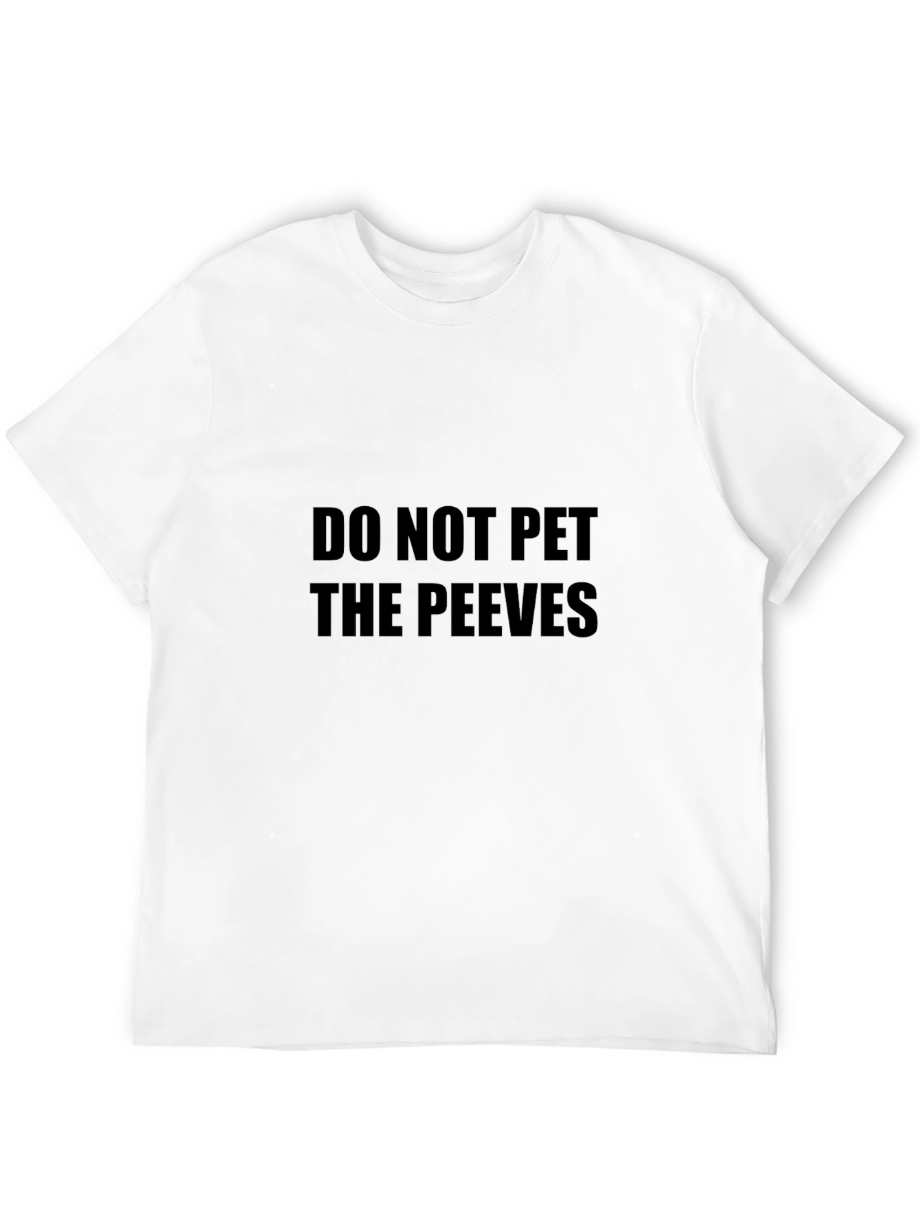 Do Not Pet The Peeves Black Graphic Tee
