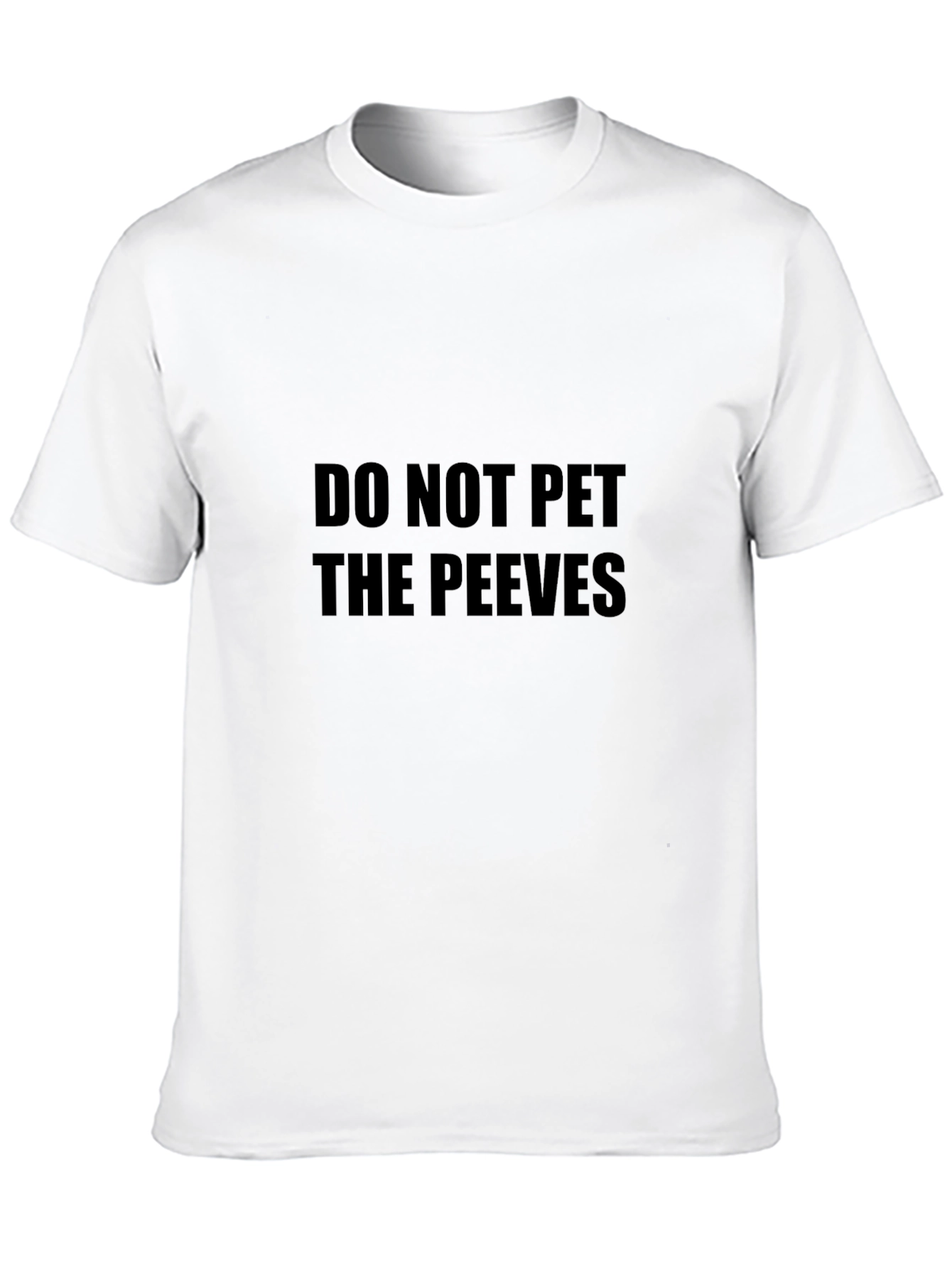 Do Not Pet The Peeves Black Graphic Tee