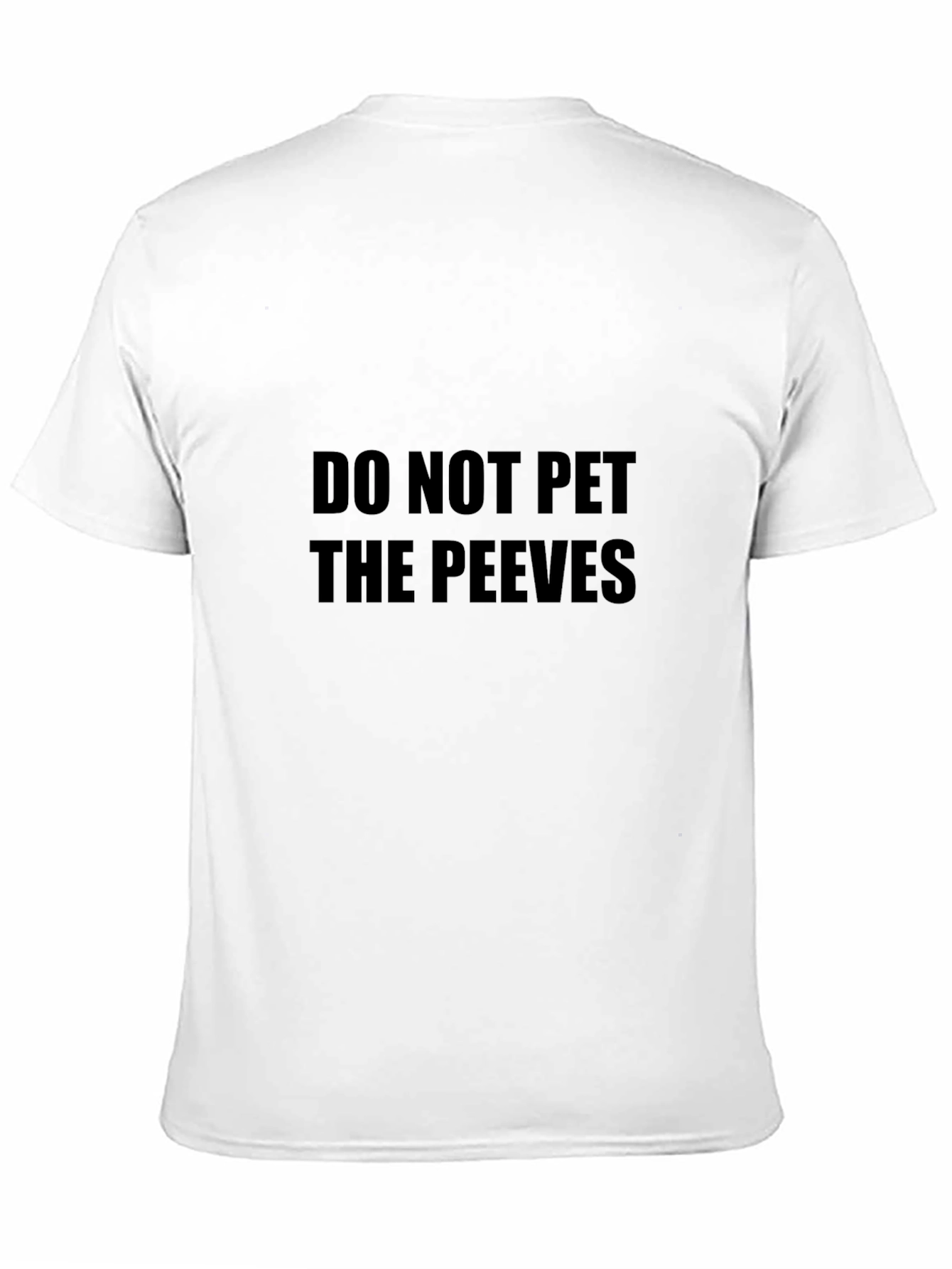 Do Not Pet The Peeves Black Graphic Tee
