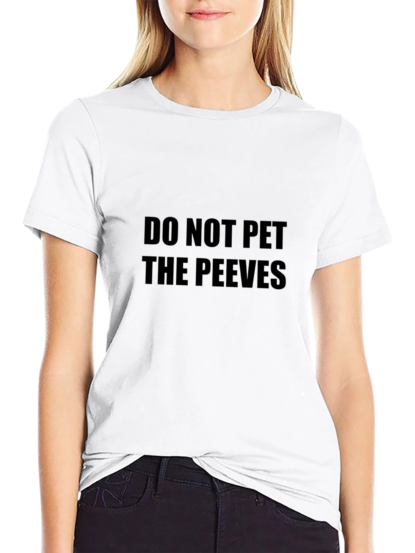 Do Not Pet The Peeves Black Graphic Tee