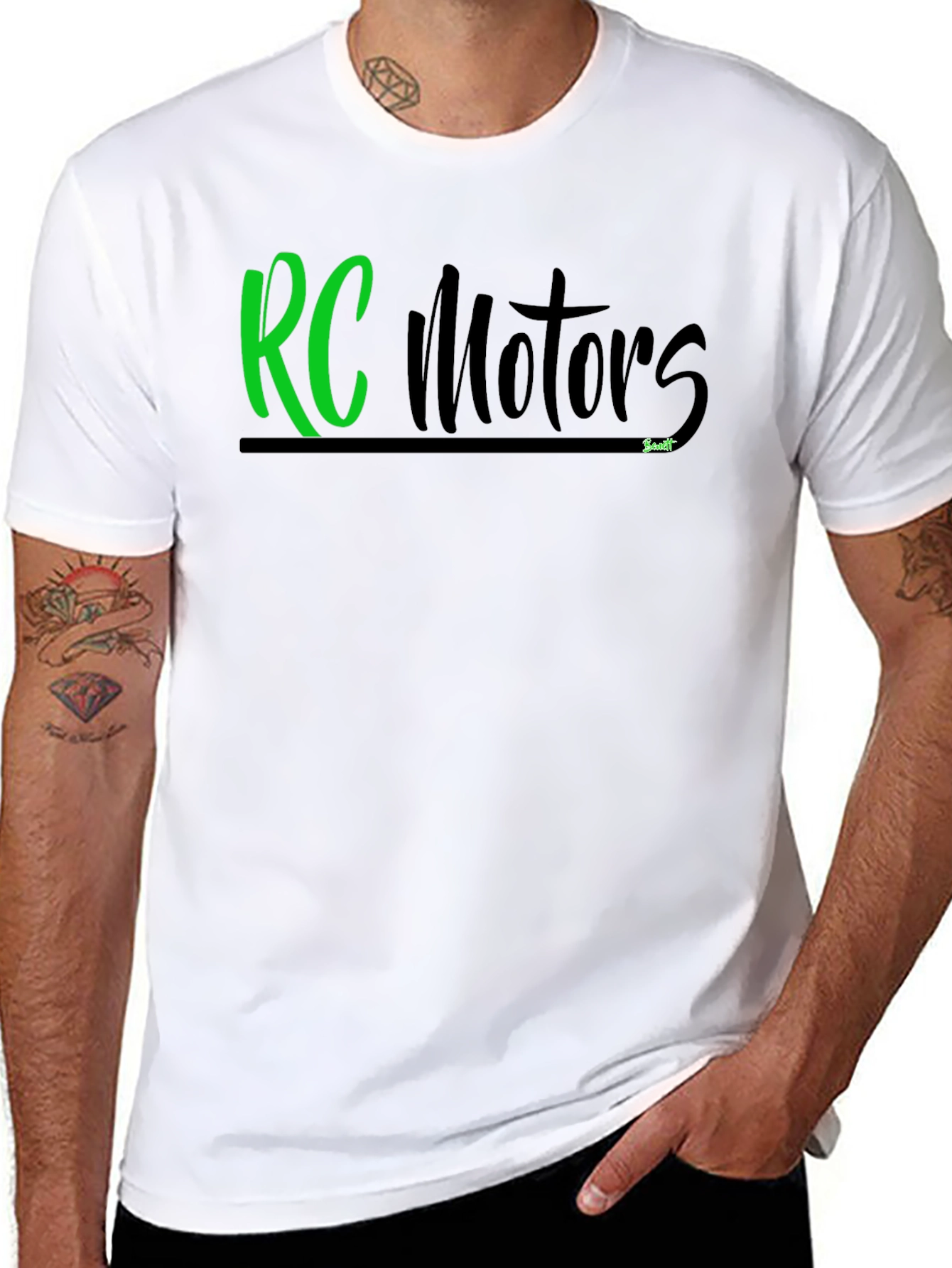 RC Motors Graphic T-Shirt - Classic Black Tee