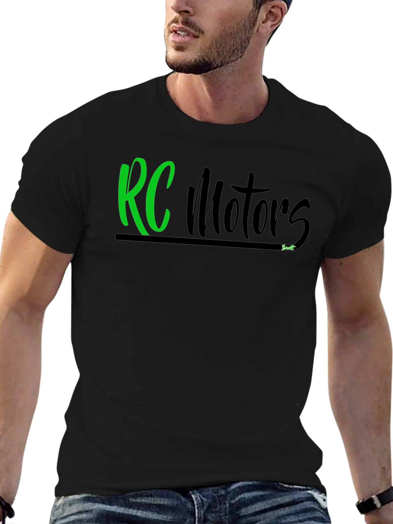 RC Motors Graphic T-Shirt - Classic Black Tee