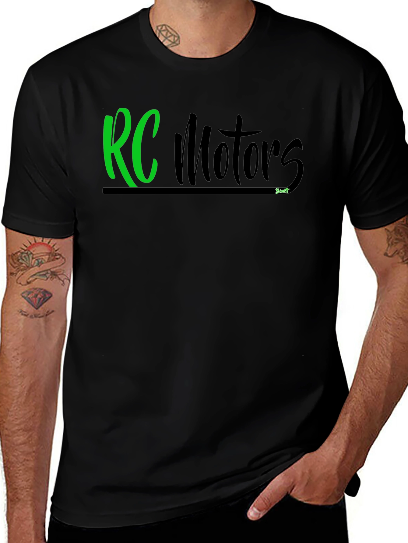 RC Motors Graphic T-Shirt - Classic Black Tee