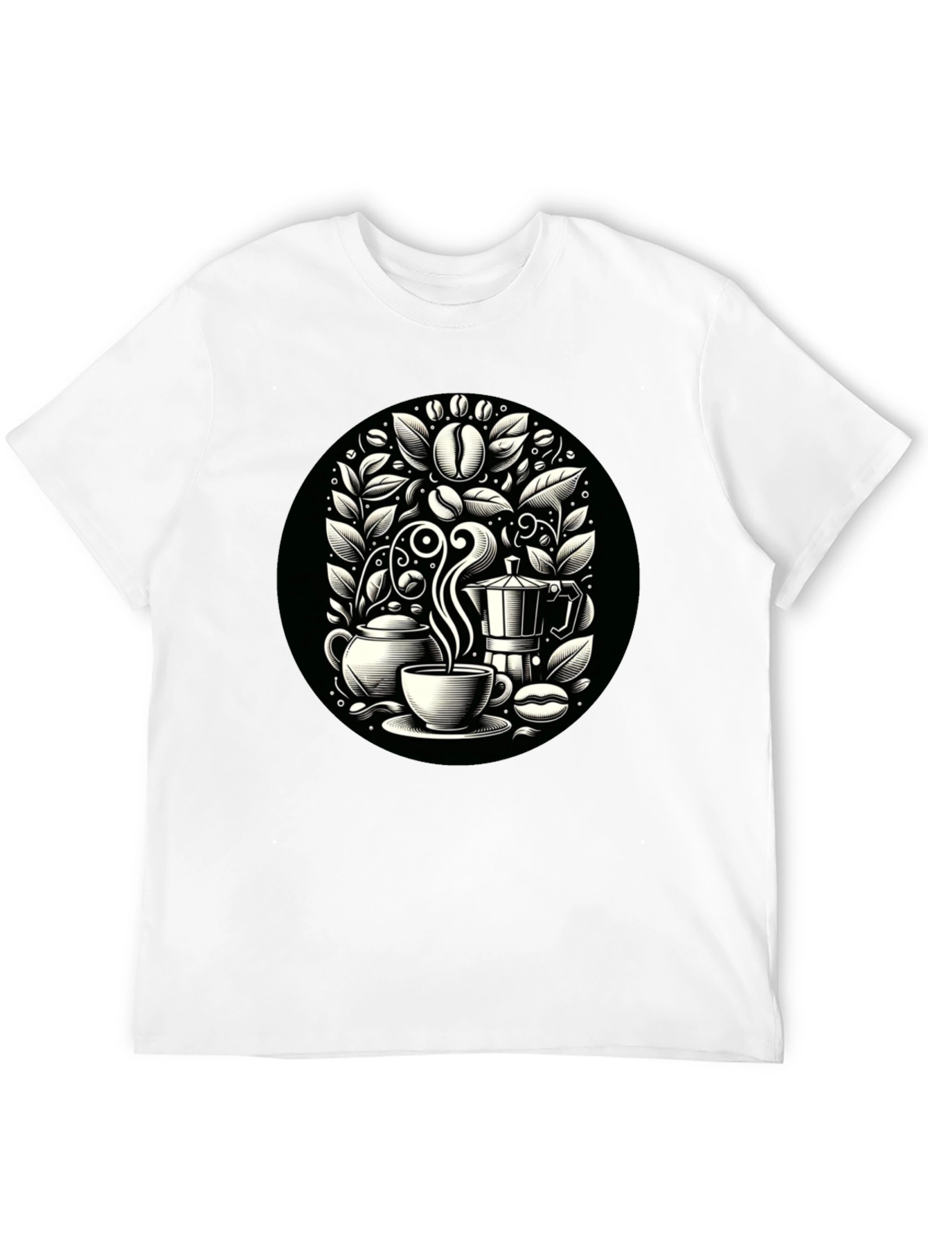Coffee Lovers T-Shirt - Black Coffee Design