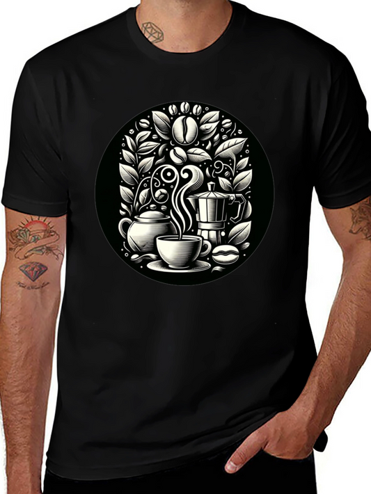 Coffee Lovers T-Shirt - Black Coffee Design