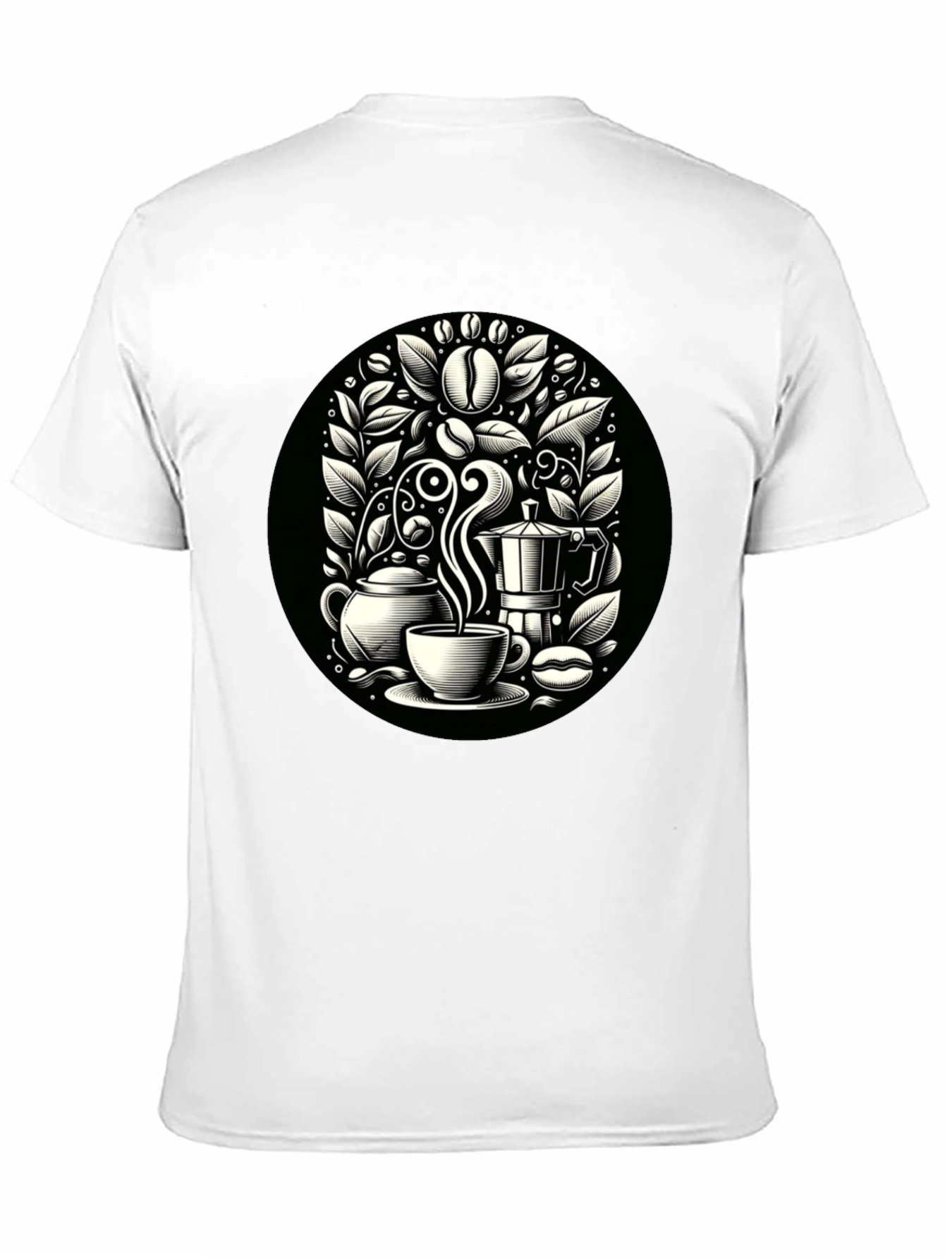 Coffee Lovers T-Shirt - Black Coffee Design