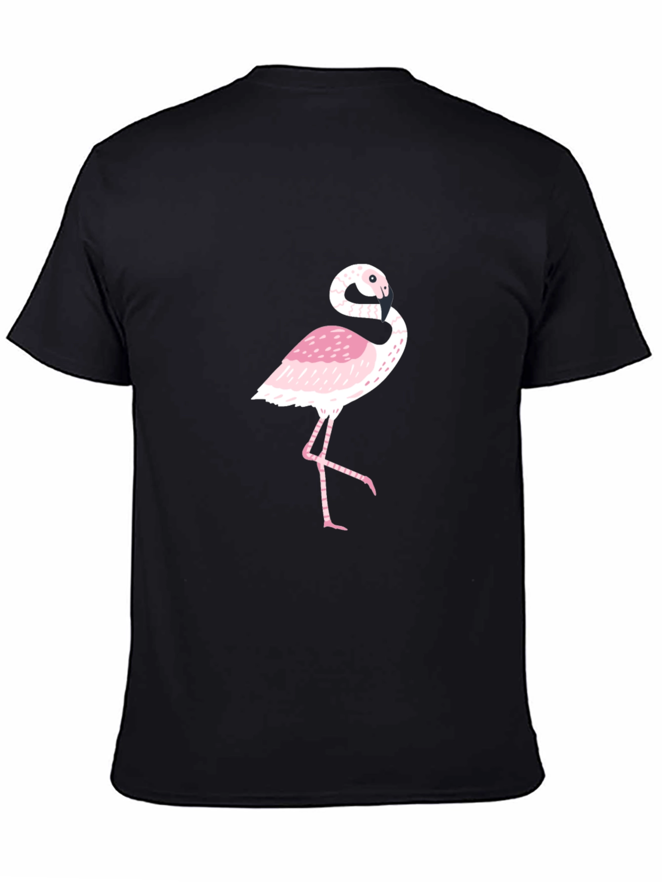 Flamingo Graphic Black T-Shirt