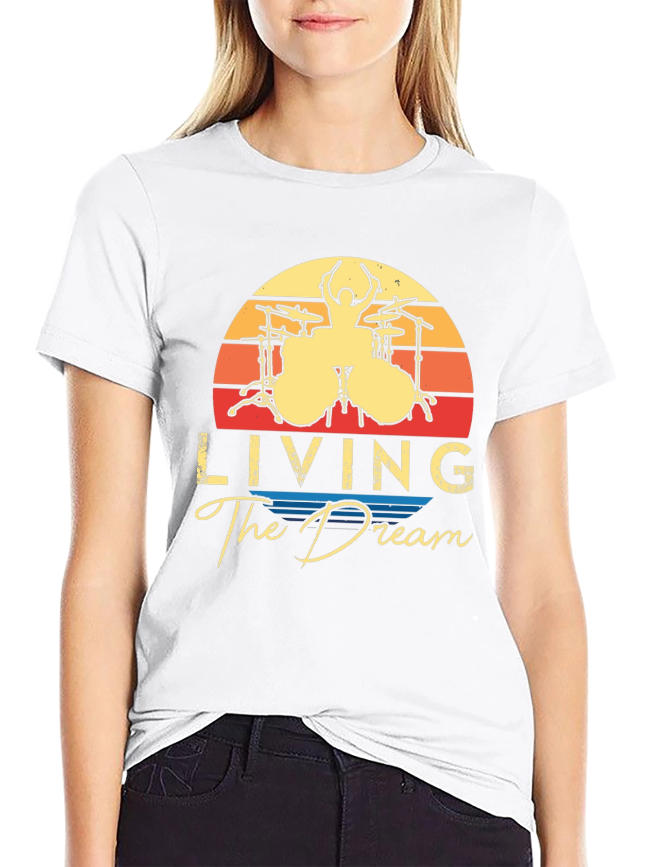 Living The Dream Drummer T-Shirt