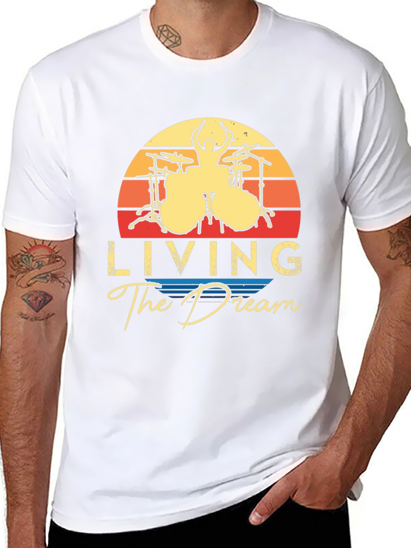 Living The Dream Drummer T-Shirt