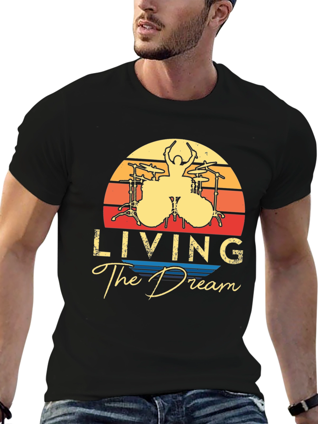 Living The Dream Drummer T-Shirt