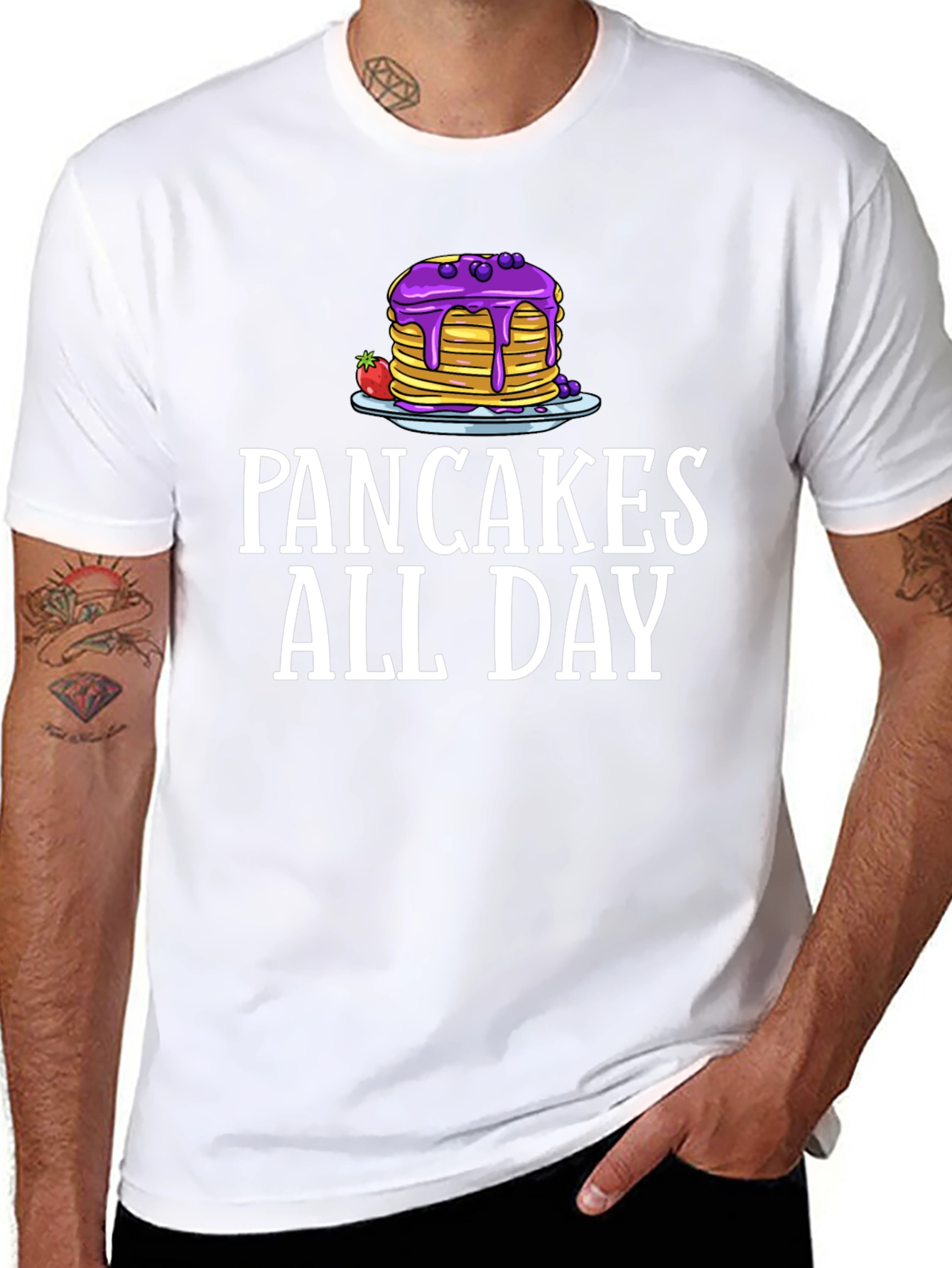 Pancakes All Day Graphic T-Shirt