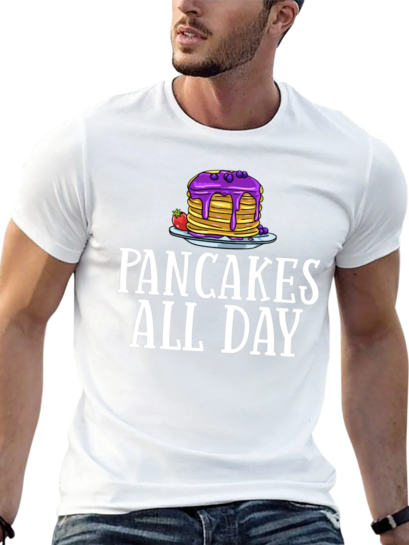 Pancakes All Day Graphic T-Shirt