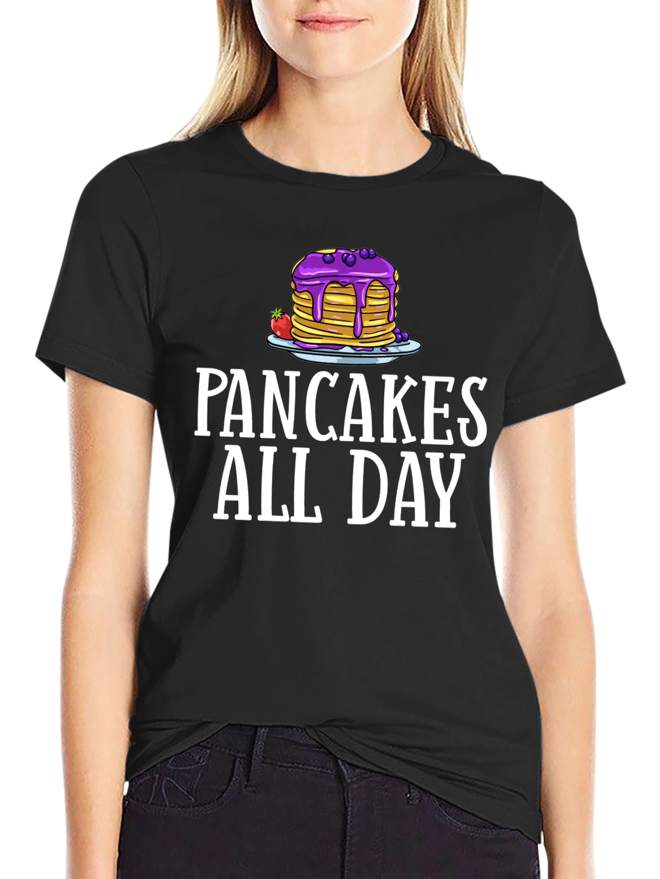 Pancakes All Day Graphic T-Shirt