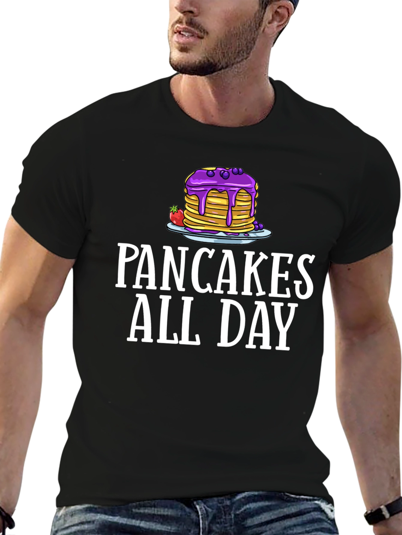 Pancakes All Day Graphic T-Shirt