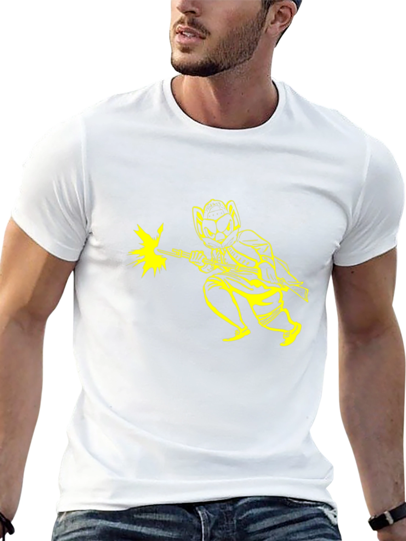 Cartoon Character Shooting T-Shirt