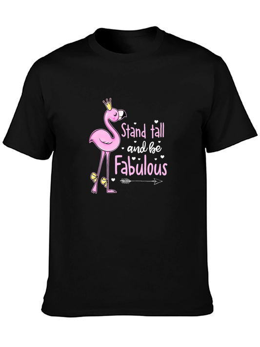 Stand Tall Flamingo Graphic Tee