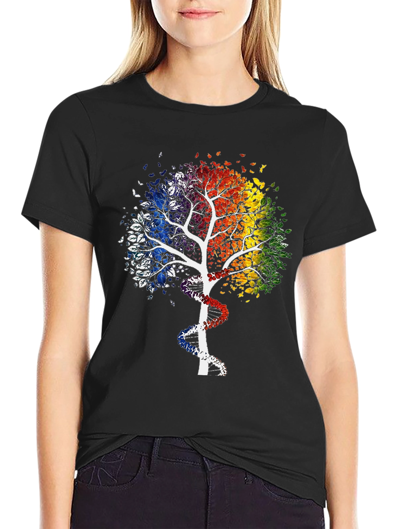 Rainbow Tree DNA Graphic Tee