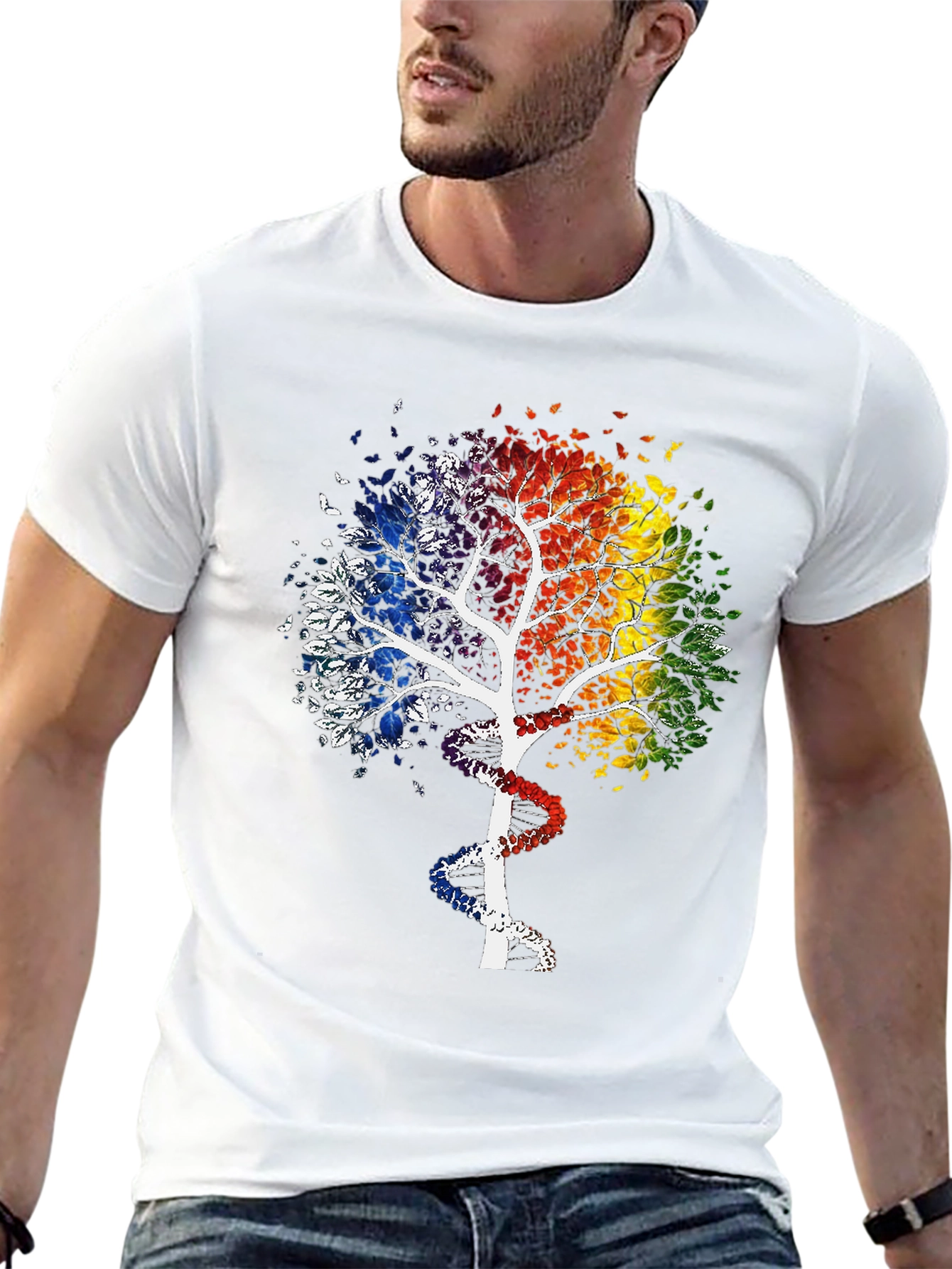 Rainbow Tree DNA Graphic Tee