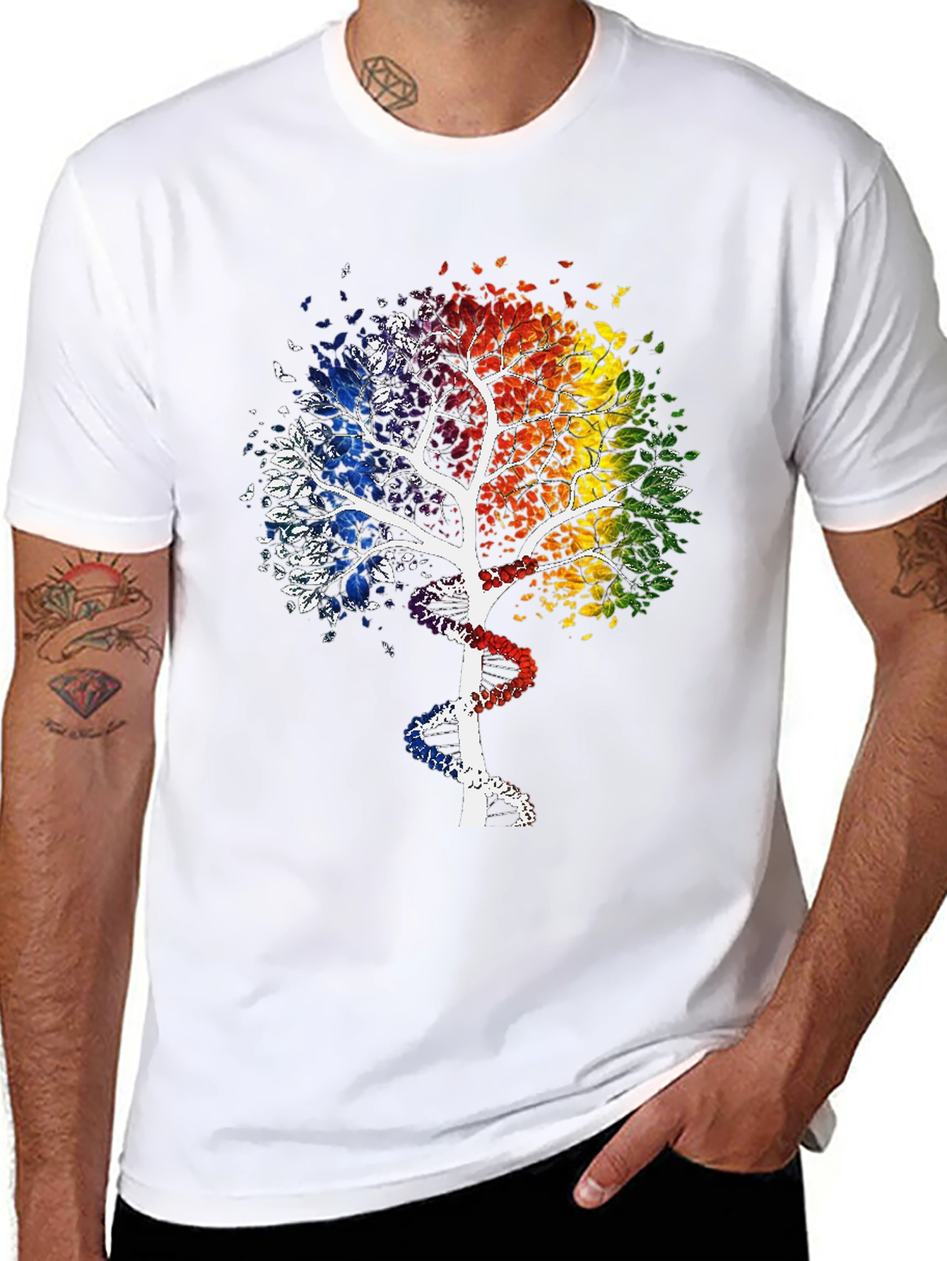 Rainbow Tree DNA Graphic Tee