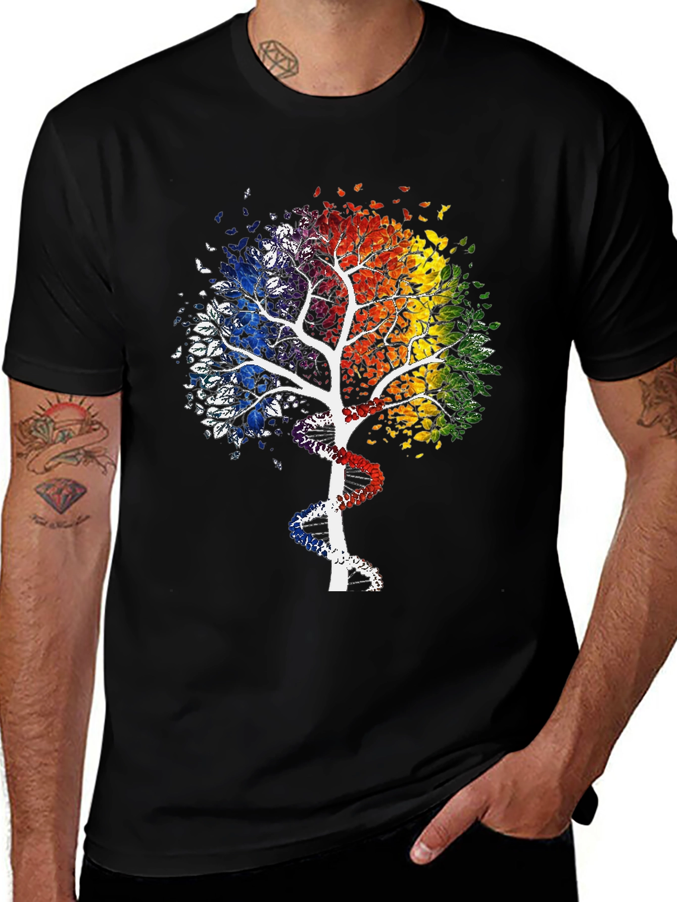 Rainbow Tree DNA Graphic Tee