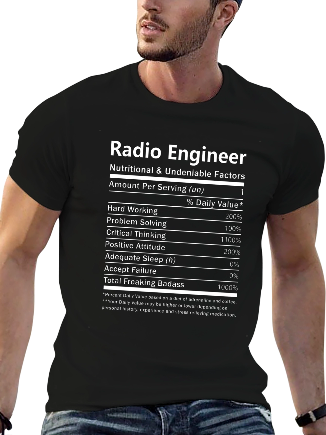 Radio Engineer Nutritional Facts T-Shirt
