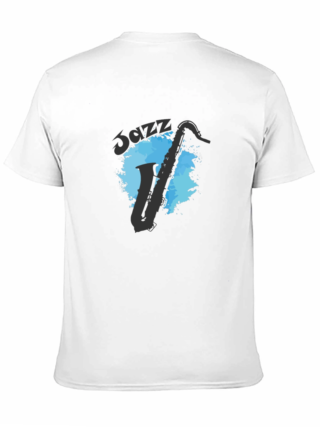 Cool Jazz Saxophone Graphic T-Shirt - Black