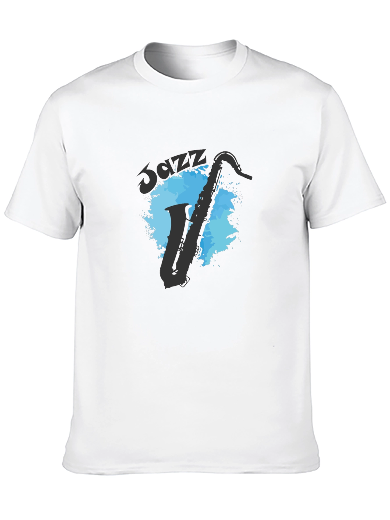 Cool Jazz Saxophone Graphic T-Shirt - Black