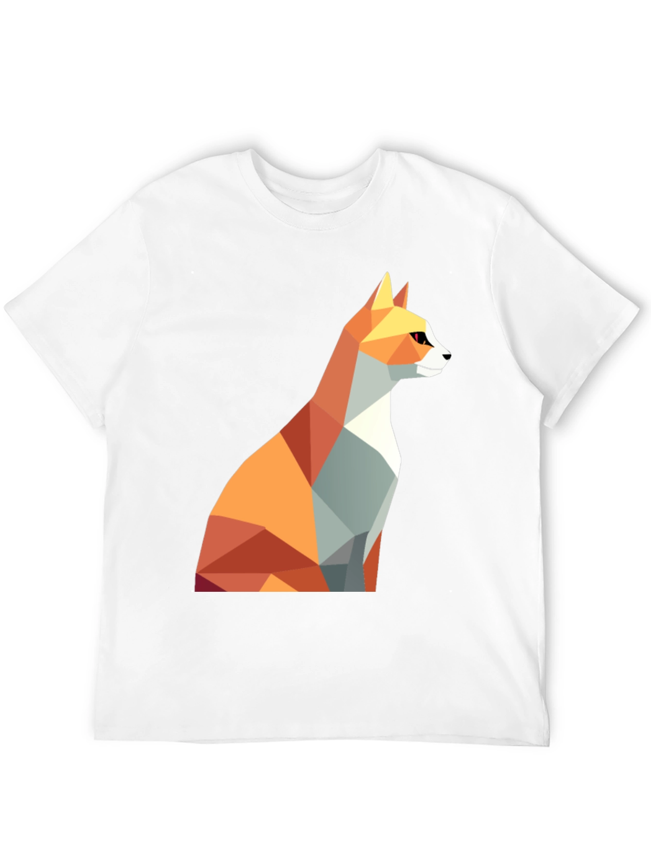 Geometric Fox Graphic Tee - Modern Design