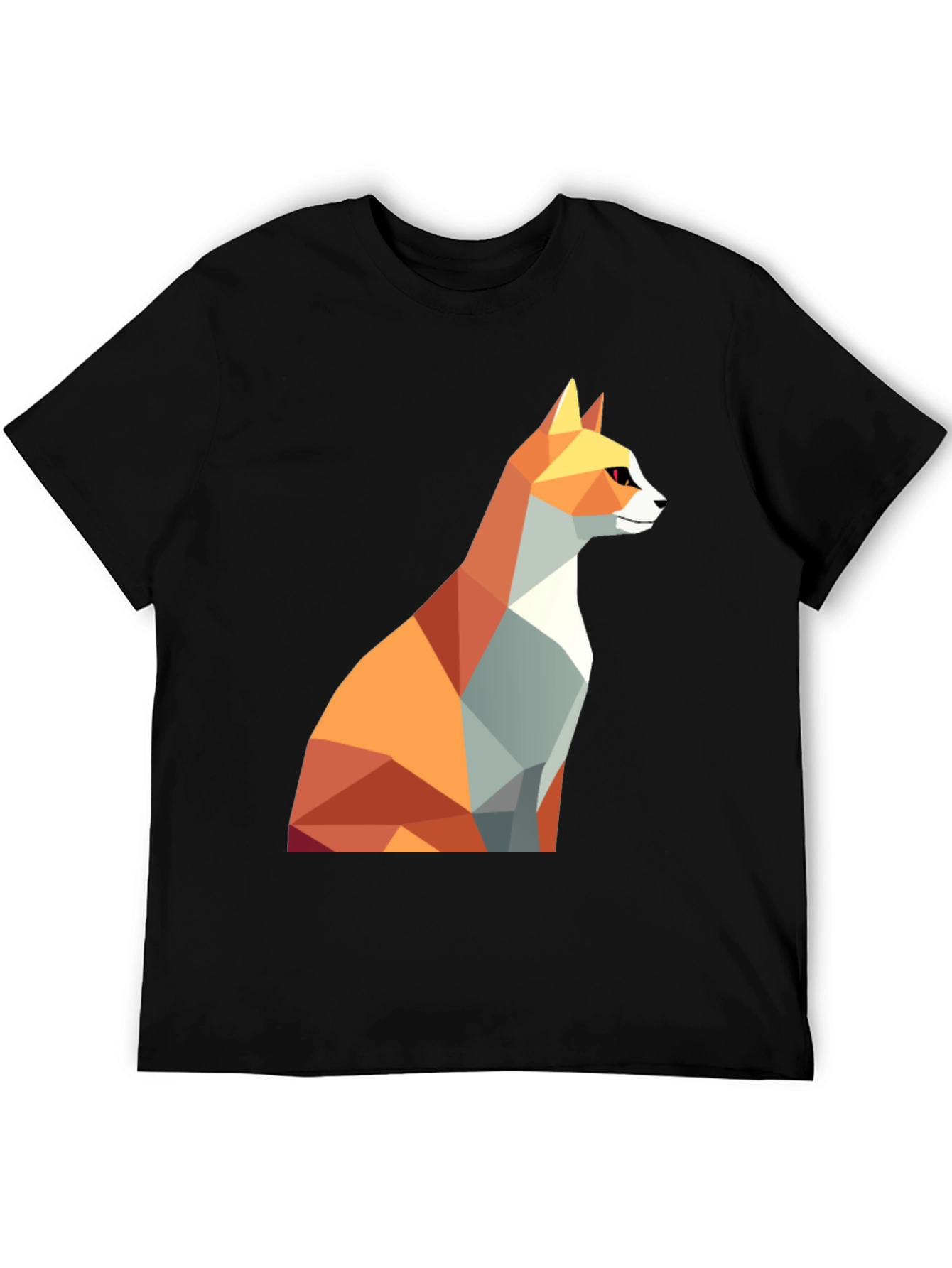 Geometric Fox Graphic Tee - Modern Design