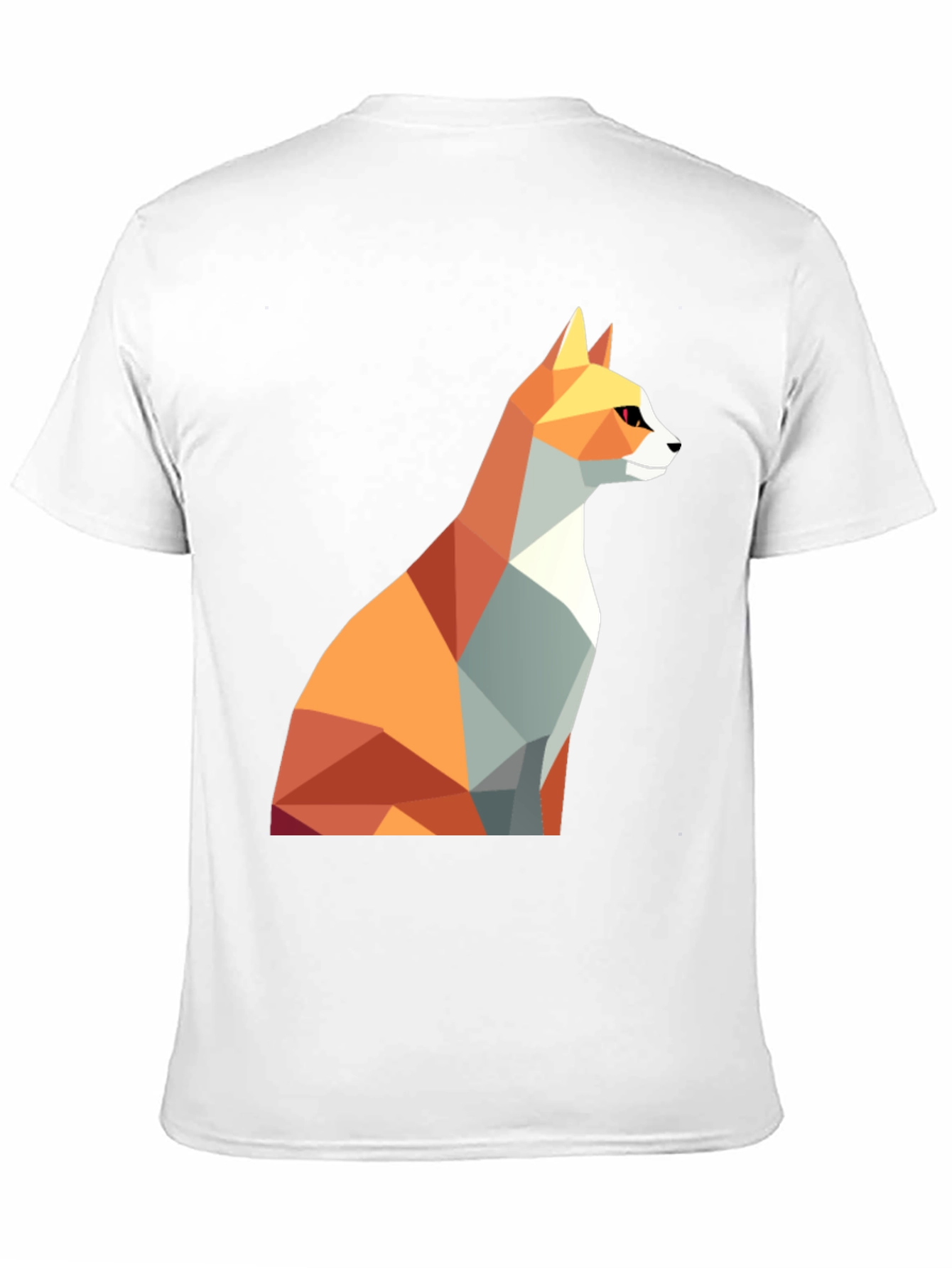 Geometric Fox Graphic Tee - Modern Design