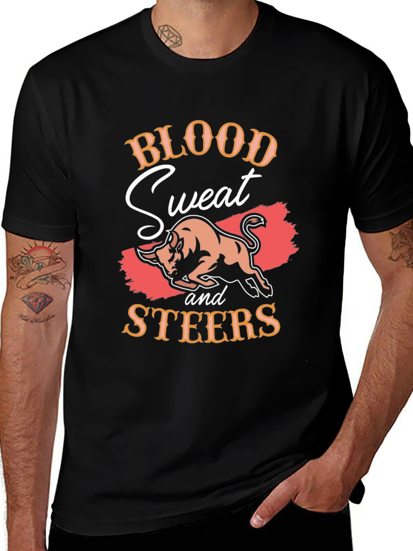 Blood Sweat & Steers Graphic T-Shirt