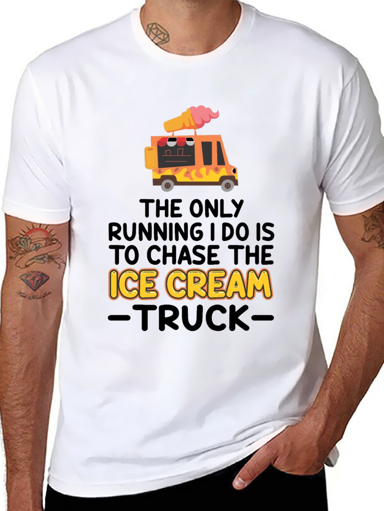 Ice Cream Truck T-Shirt - Funny Graphic Tee