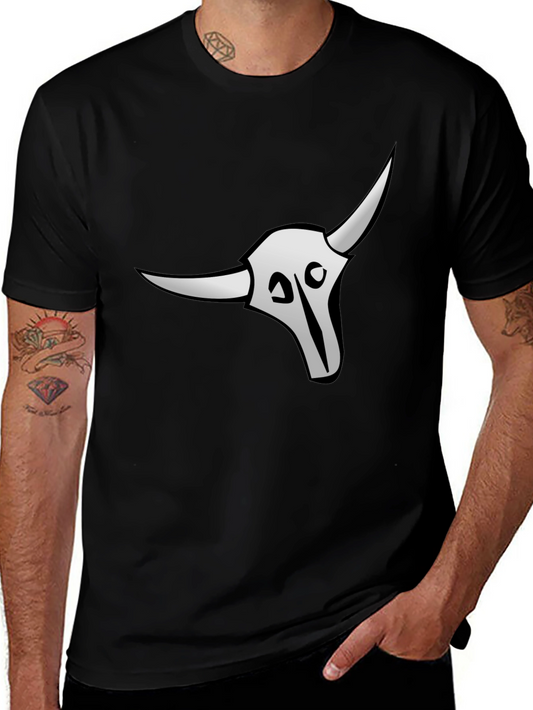 Skull Graphic Print Black T-Shirt