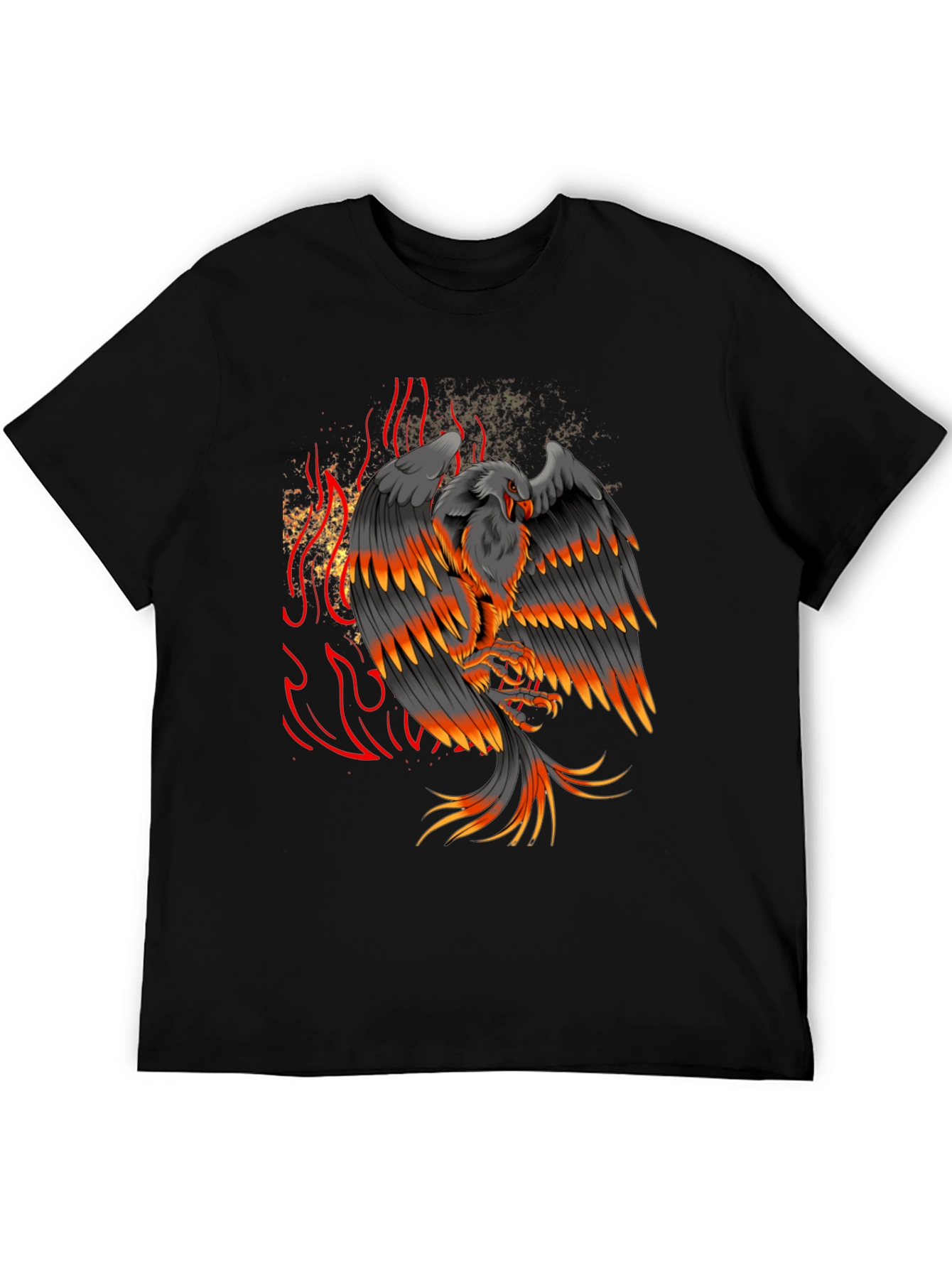 Phoenix Firebird Graphic Black T-Shirt