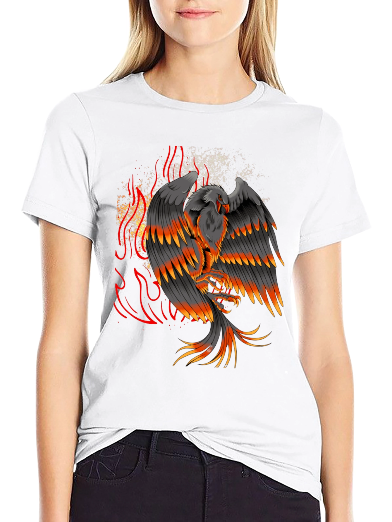 Phoenix Firebird Graphic Black T-Shirt