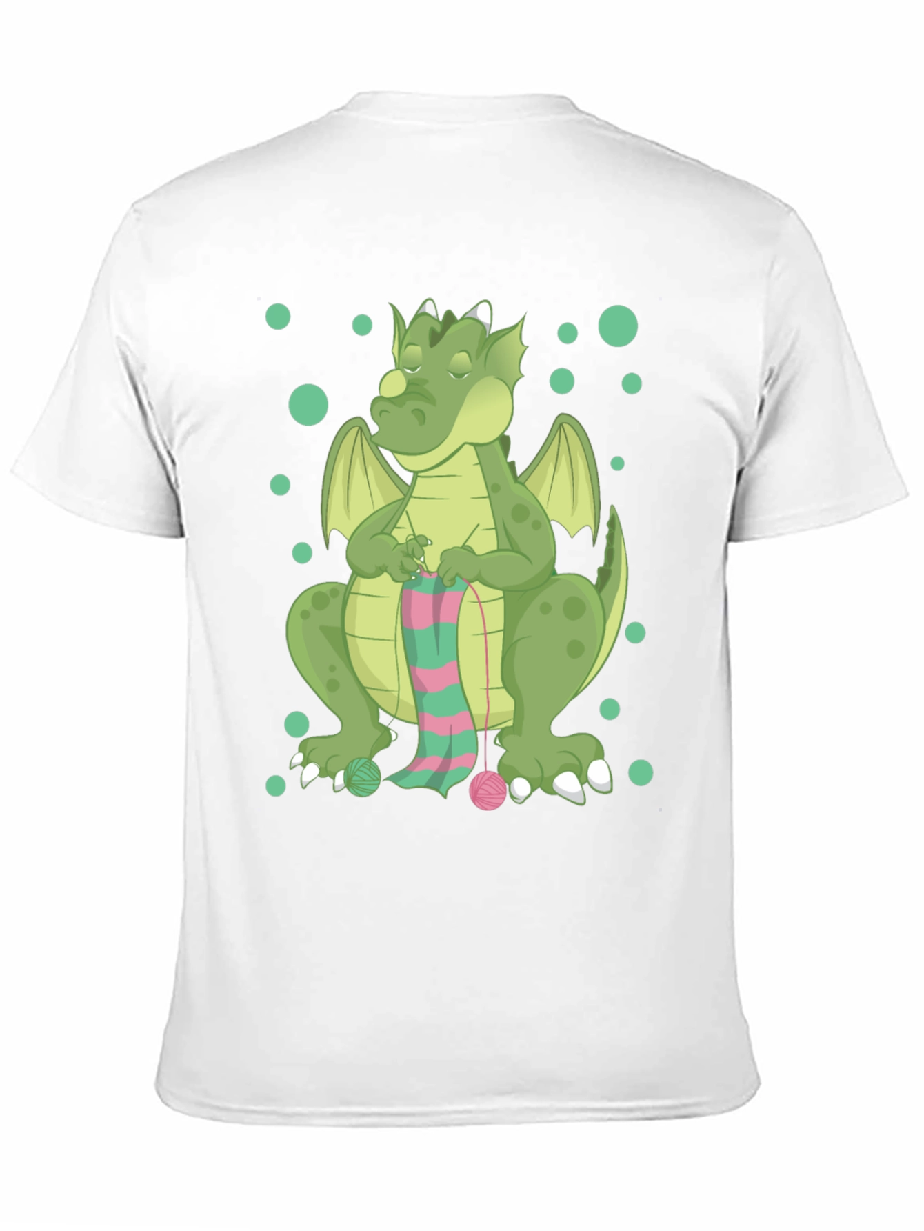 Knitting Dragon Graphic T-Shirt