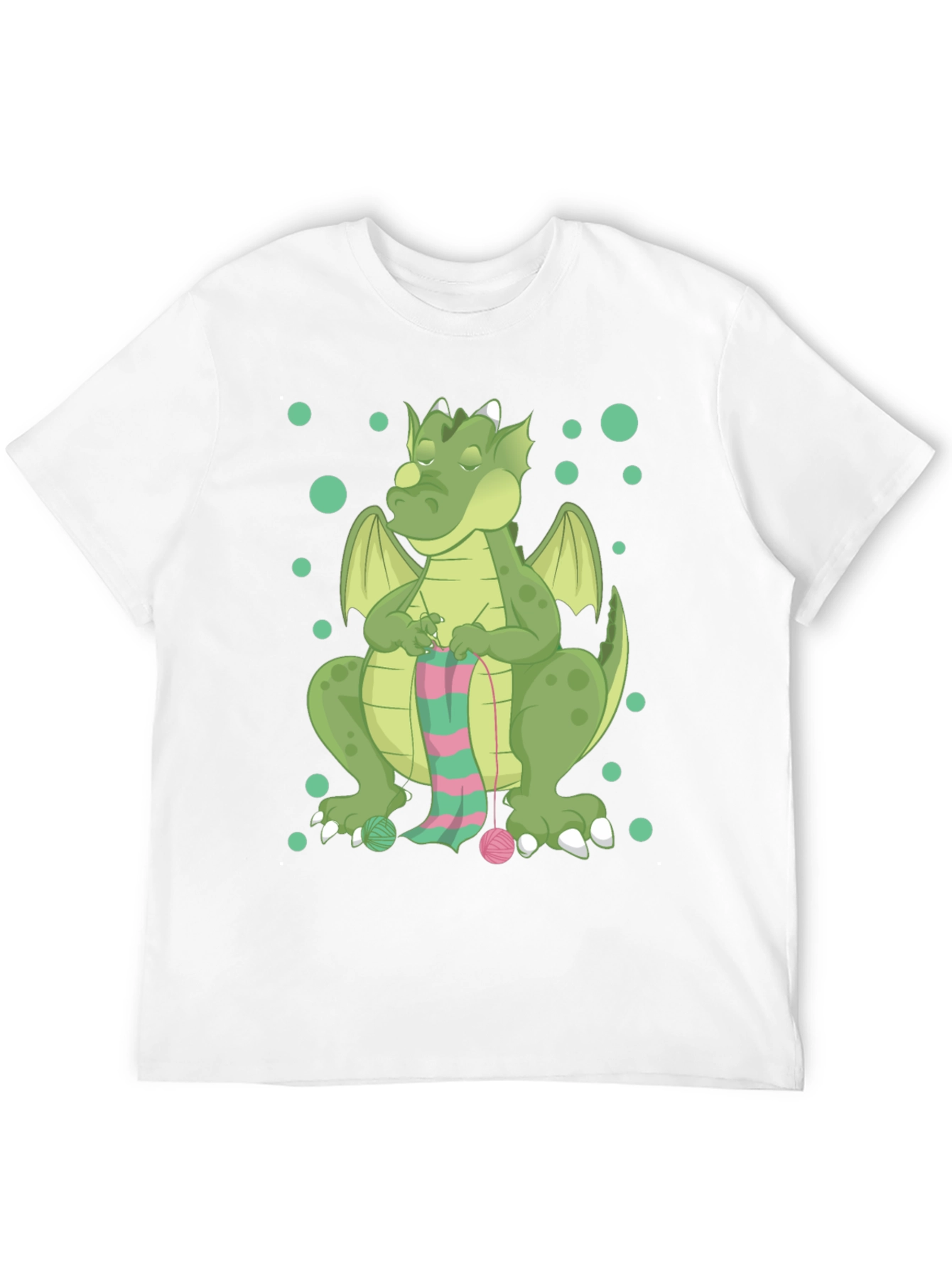 Knitting Dragon Graphic T-Shirt