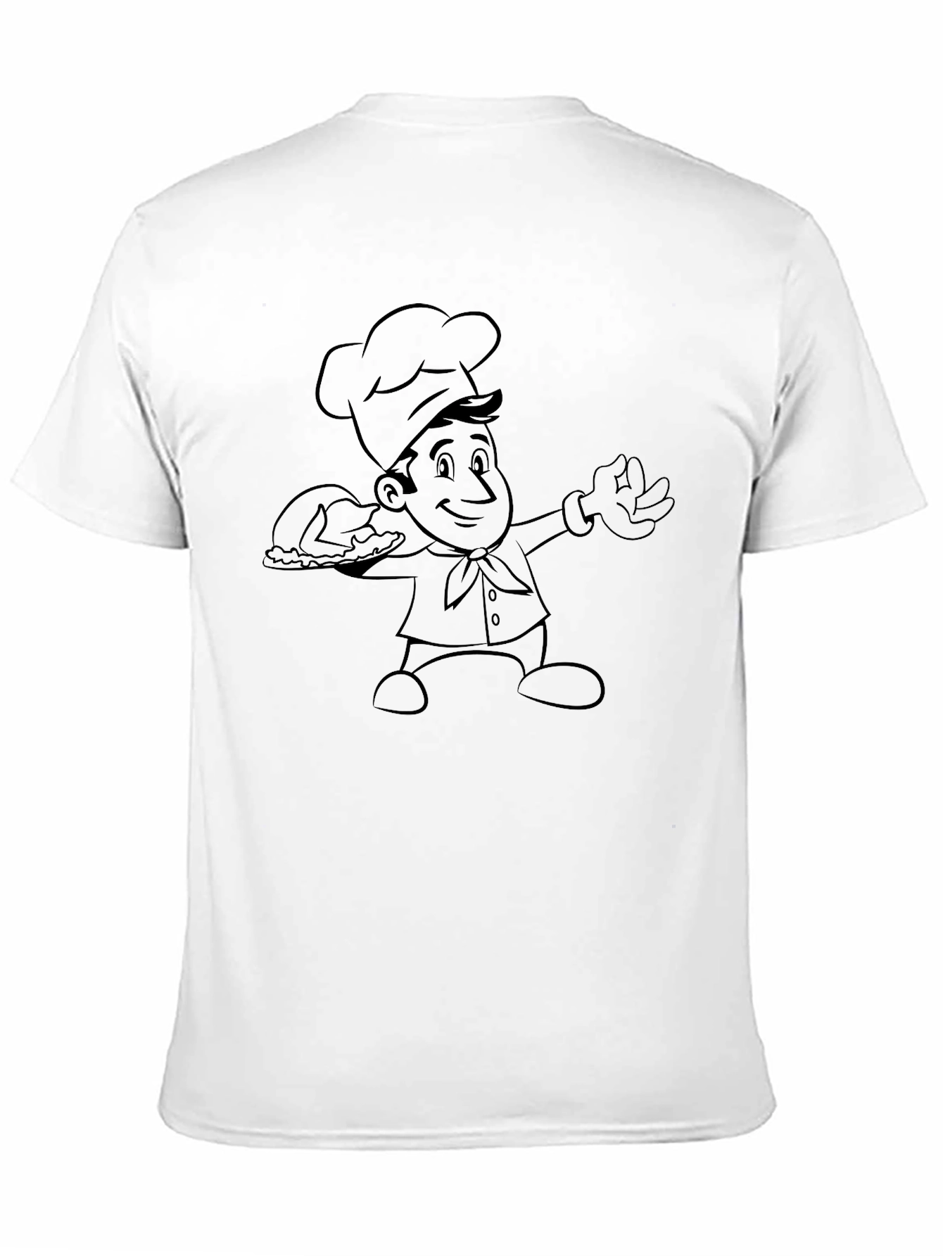 Chef Graphic Tee - Black Cotton T-Shirt